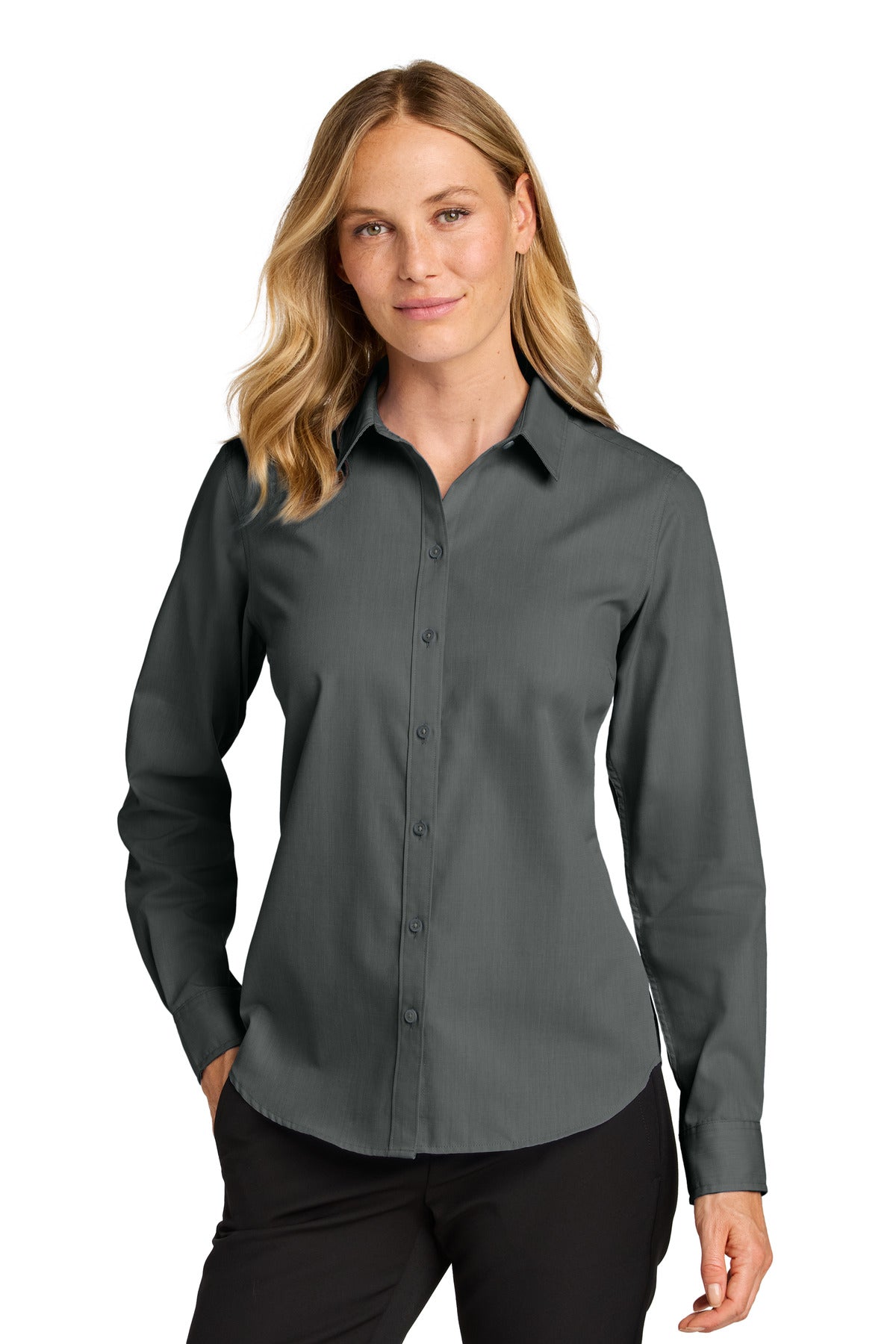 Port AuthorityÂ® Women's Long Sleeve Nailhead Easy Care Shirt LW816