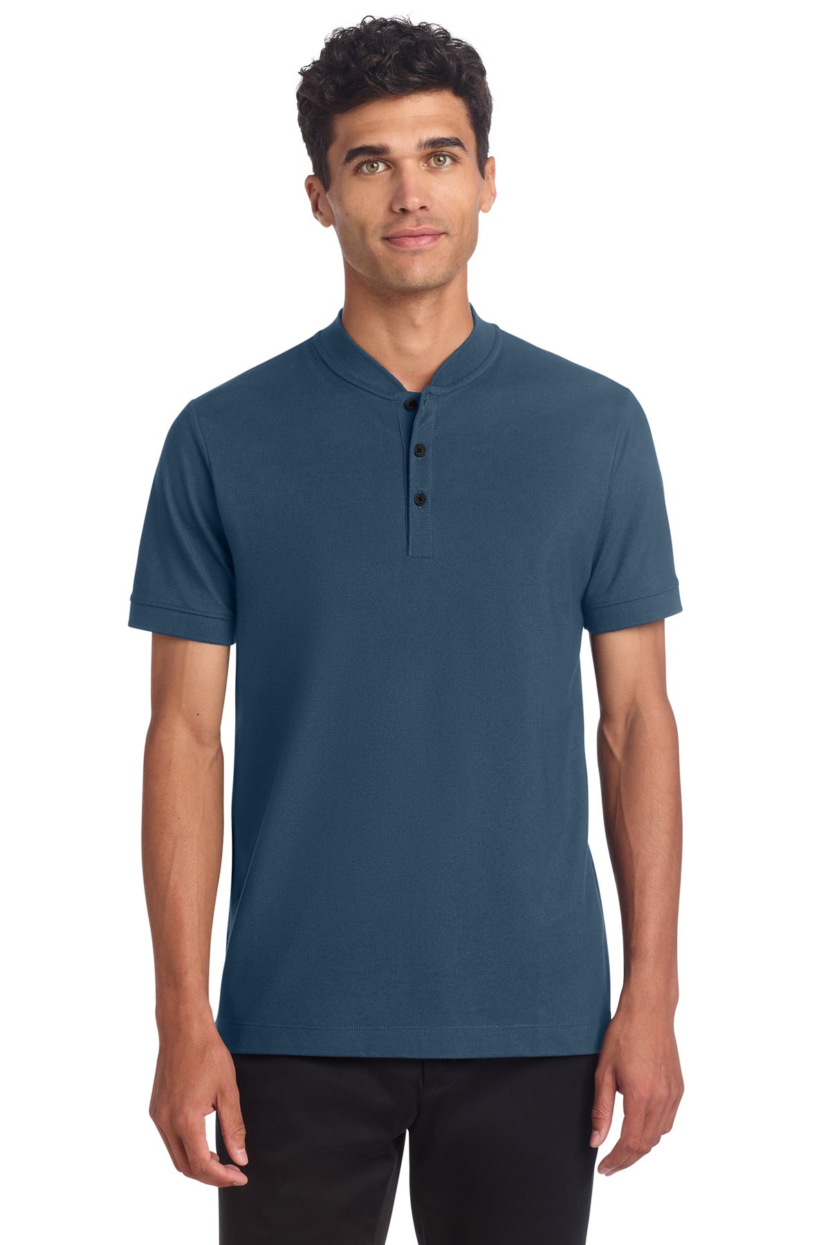 Mercer+MettleÂ® Stretch Pique Henley MM1008