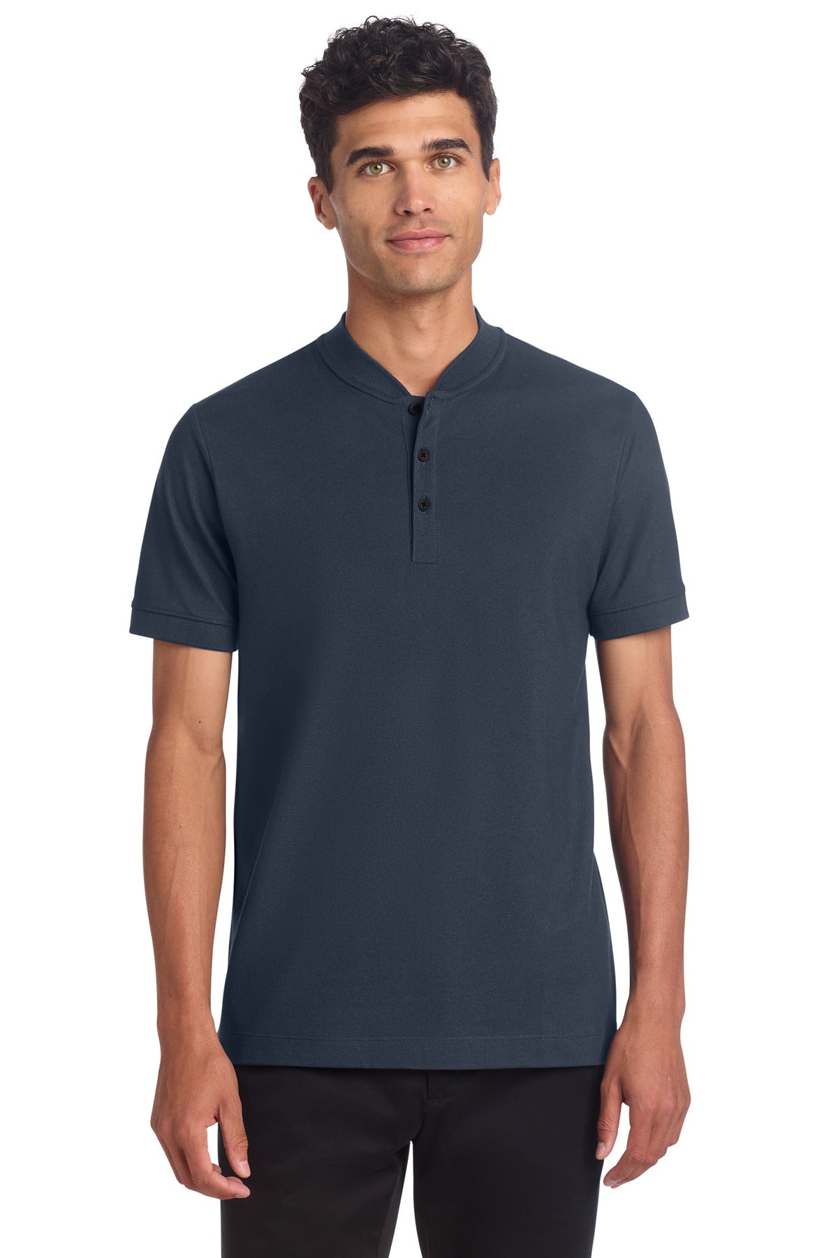 Mercer+MettleÂ® Stretch Pique Henley MM1008