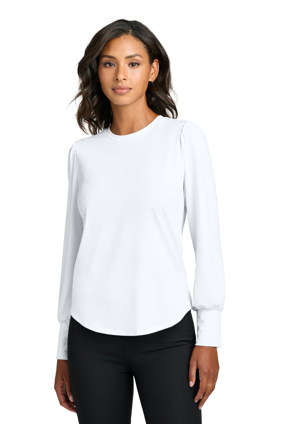 Mercer+Mettle?? Women's Stretch Jersey Long Sleeve Blouson Top MM1019