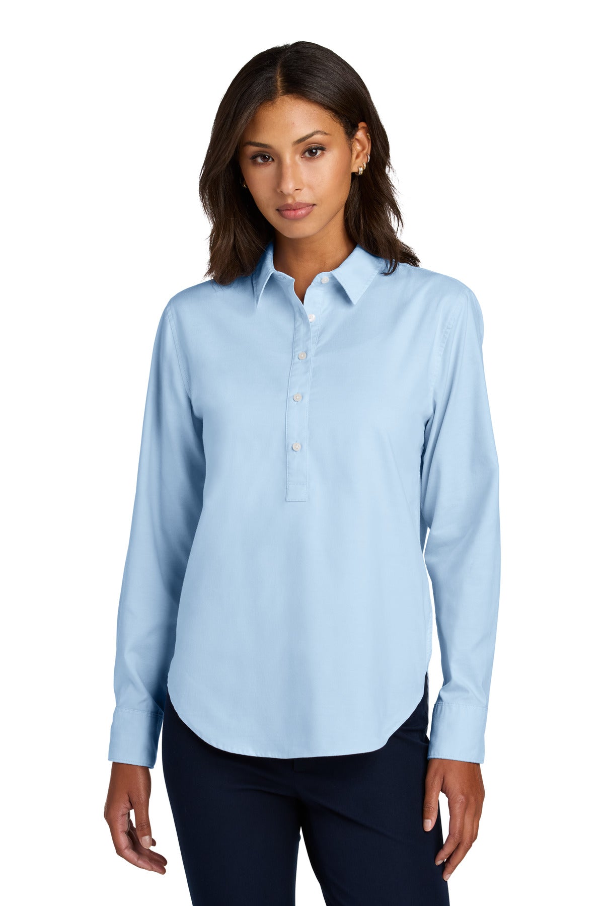 Mercer+MettleÂ® Women's Long Sleeve Modern Oxford Shirt MM2003