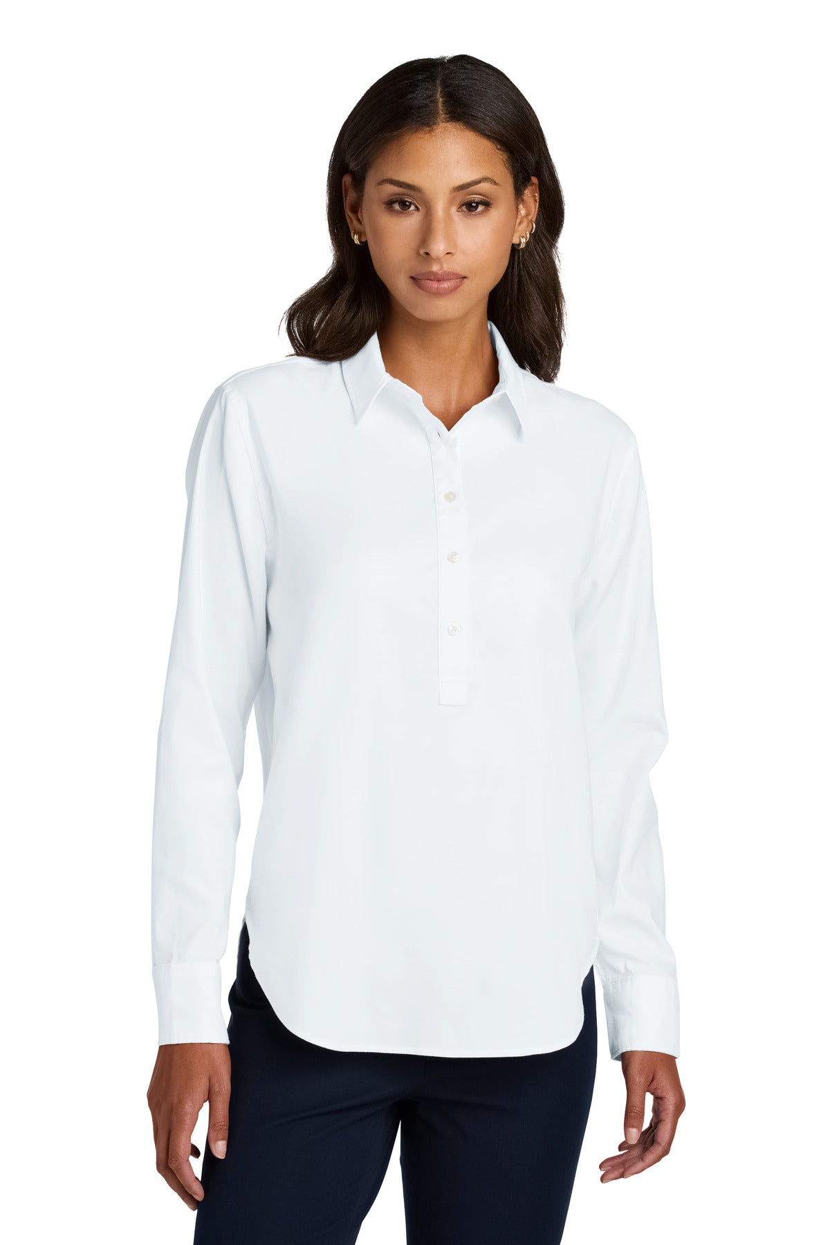 Mercer+MettleÂ® Women's Long Sleeve Modern Oxford Shirt MM2003