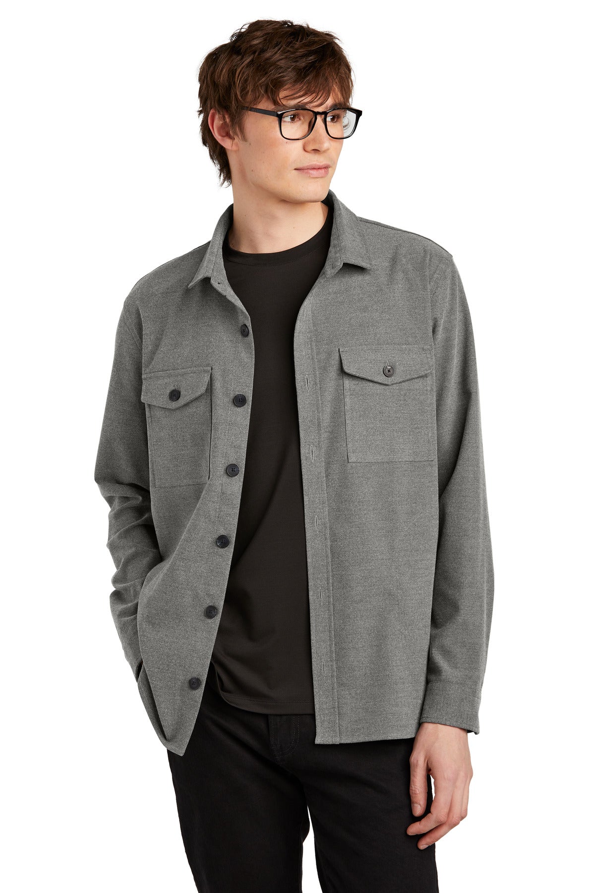 Mercer+MettleÂ® Long Sleeve Twill Overshirt MM2020