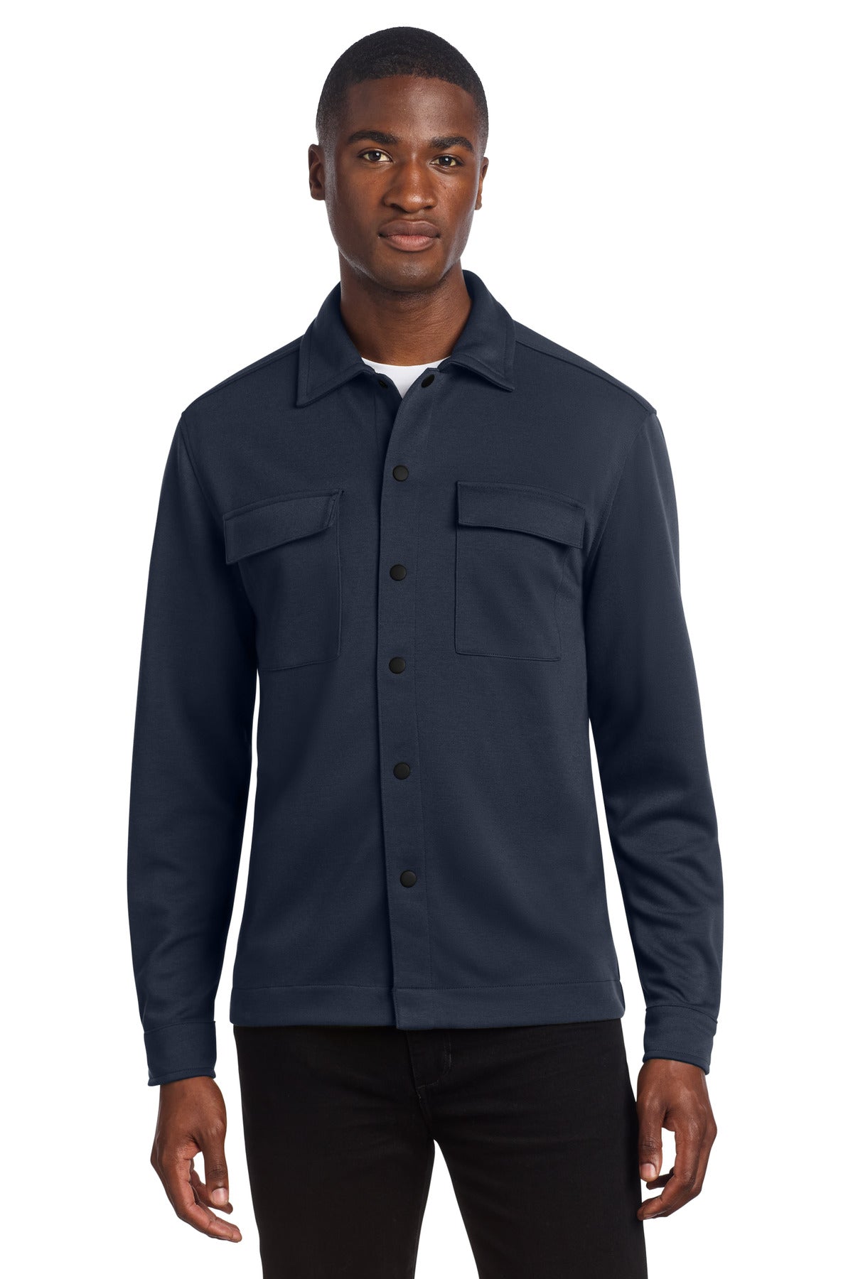 Mercer+MettleÂ® Double-Knit Snap Front Jacket MM3004