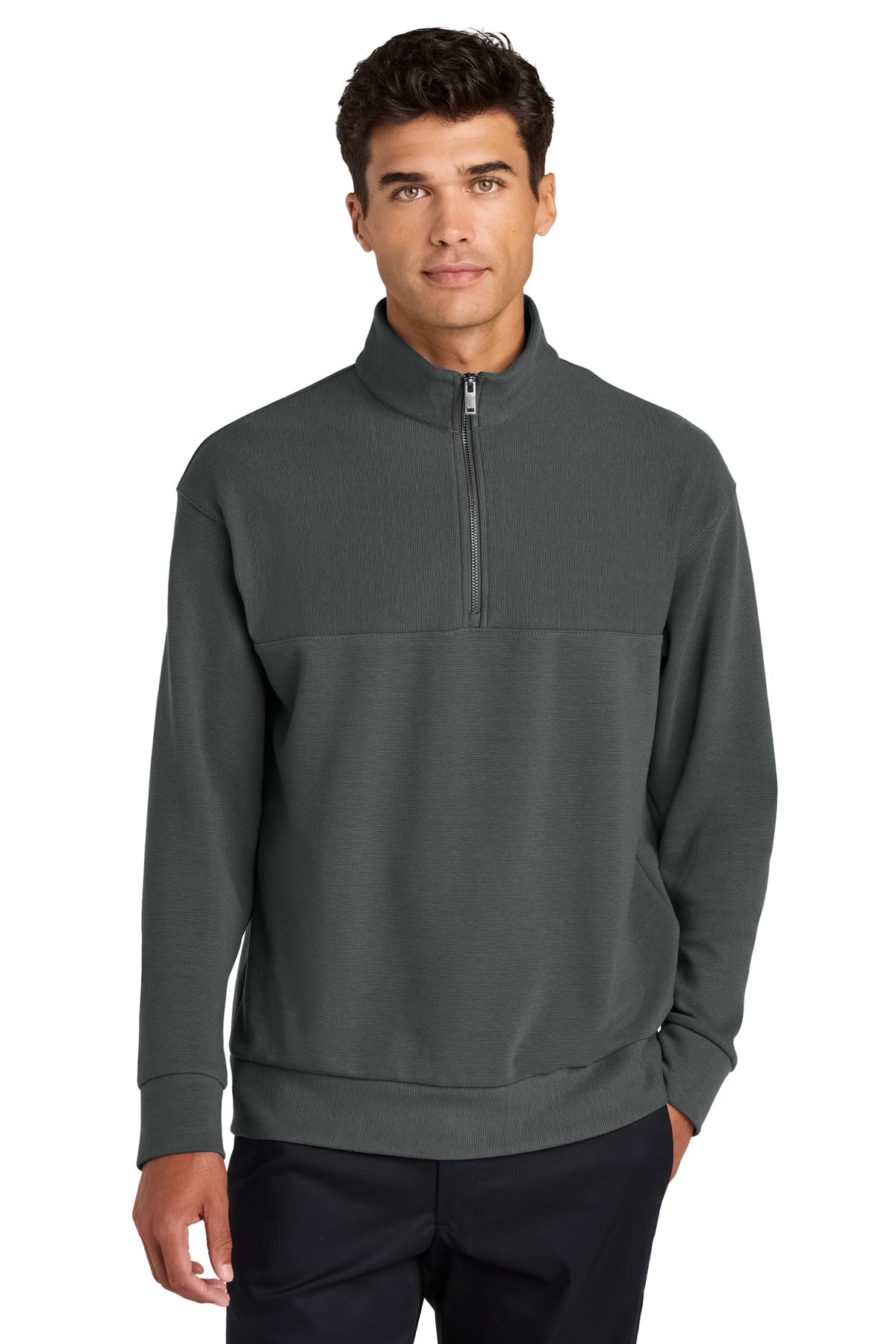 Mercer+MettleÂ® Linear Texture 1/4-Zip MM3040