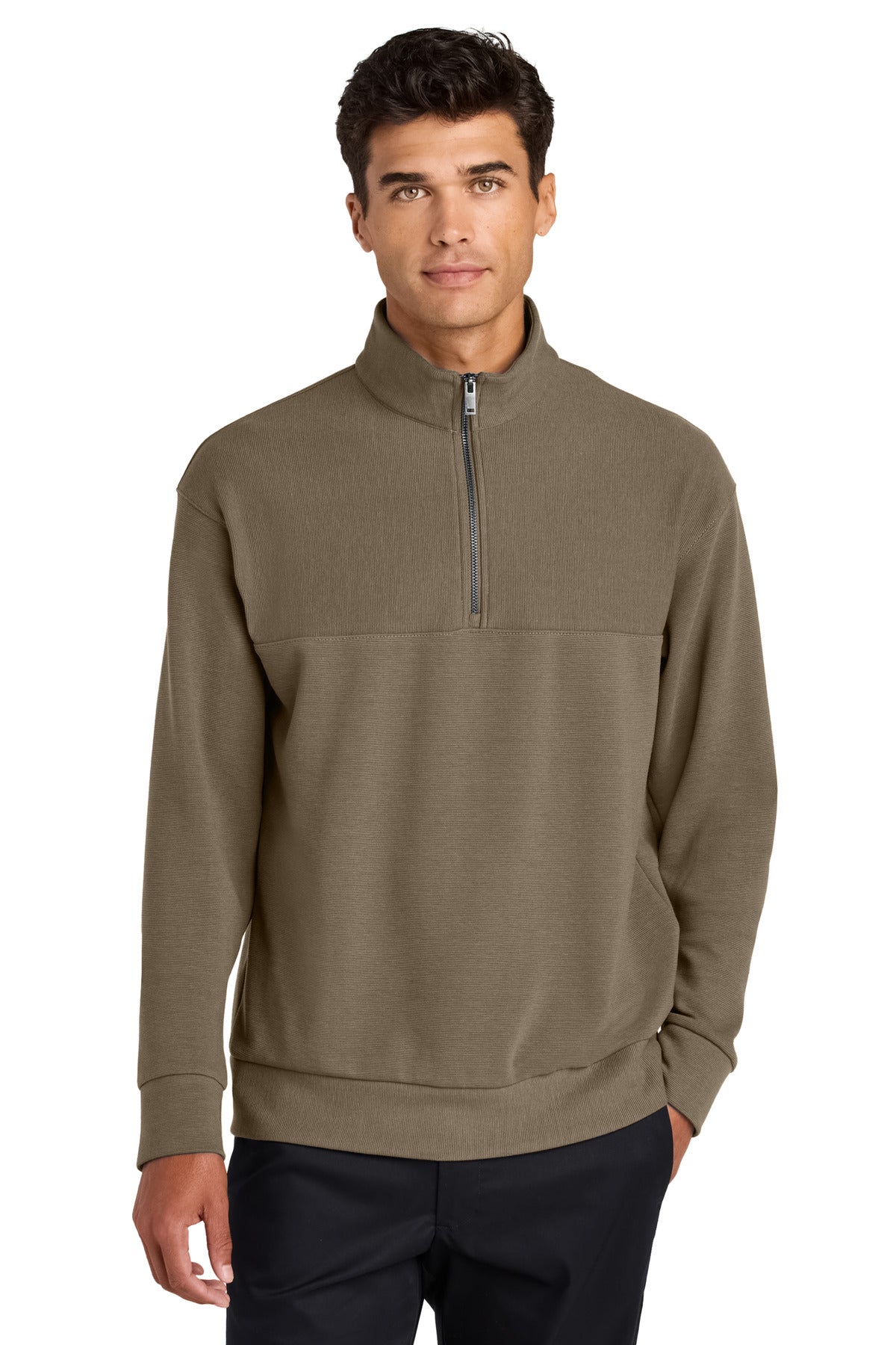 Mercer+MettleÂ® Linear Texture 1/4-Zip MM3040