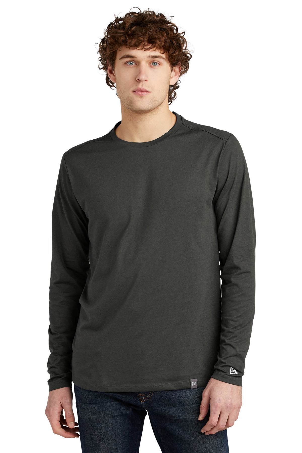 New Era ? Heritage Blend Long Sleeve Crew Tee. NEA102