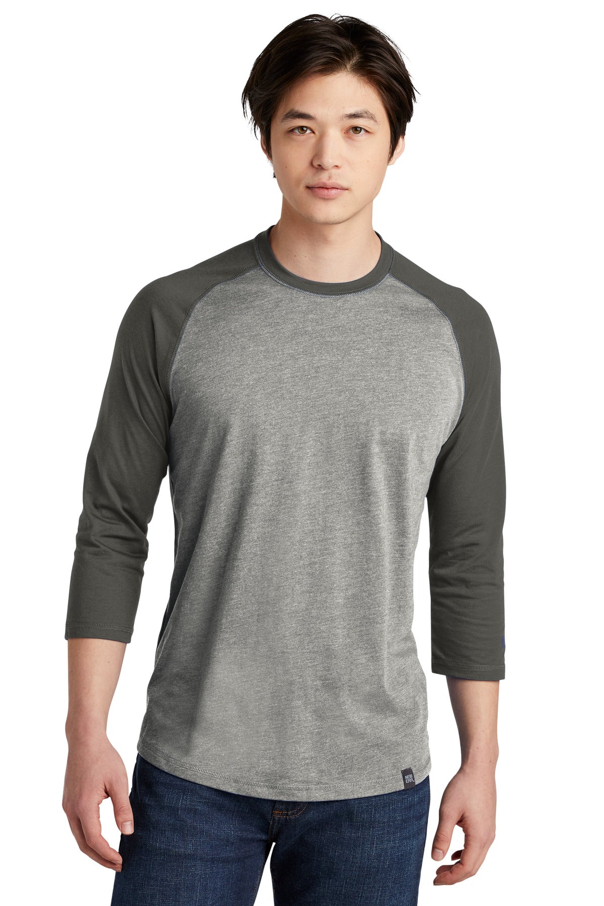 New Era ? Heritage Blend 3/4-Sleeve Baseball Raglan Tee. NEA104