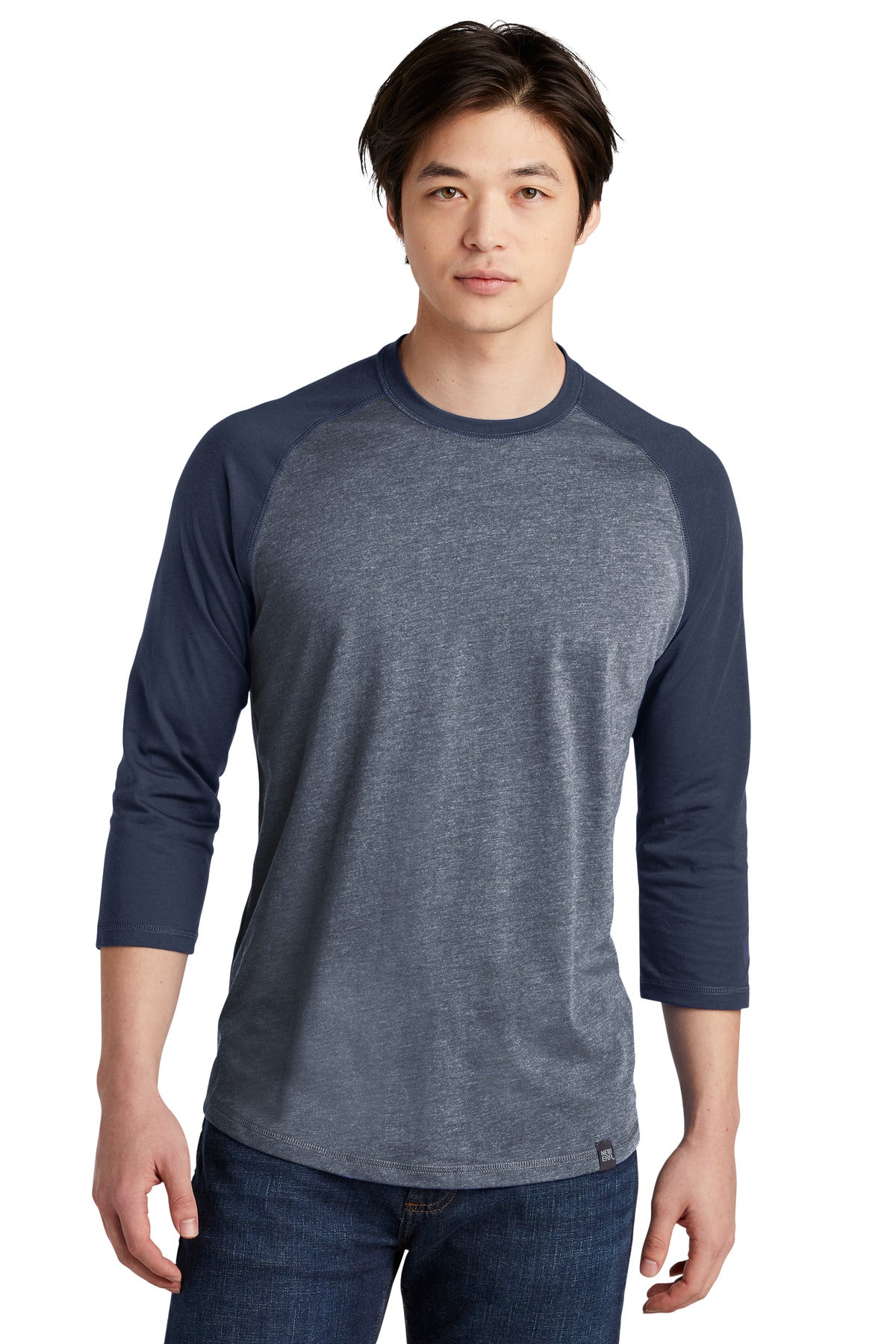 New Era ? Heritage Blend 3/4-Sleeve Baseball Raglan Tee. NEA104