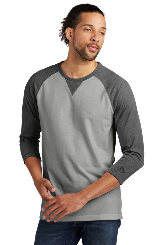 New Era ? Sueded Cotton Blend 3/4-Sleeve Baseball Raglan Tee. NEA121