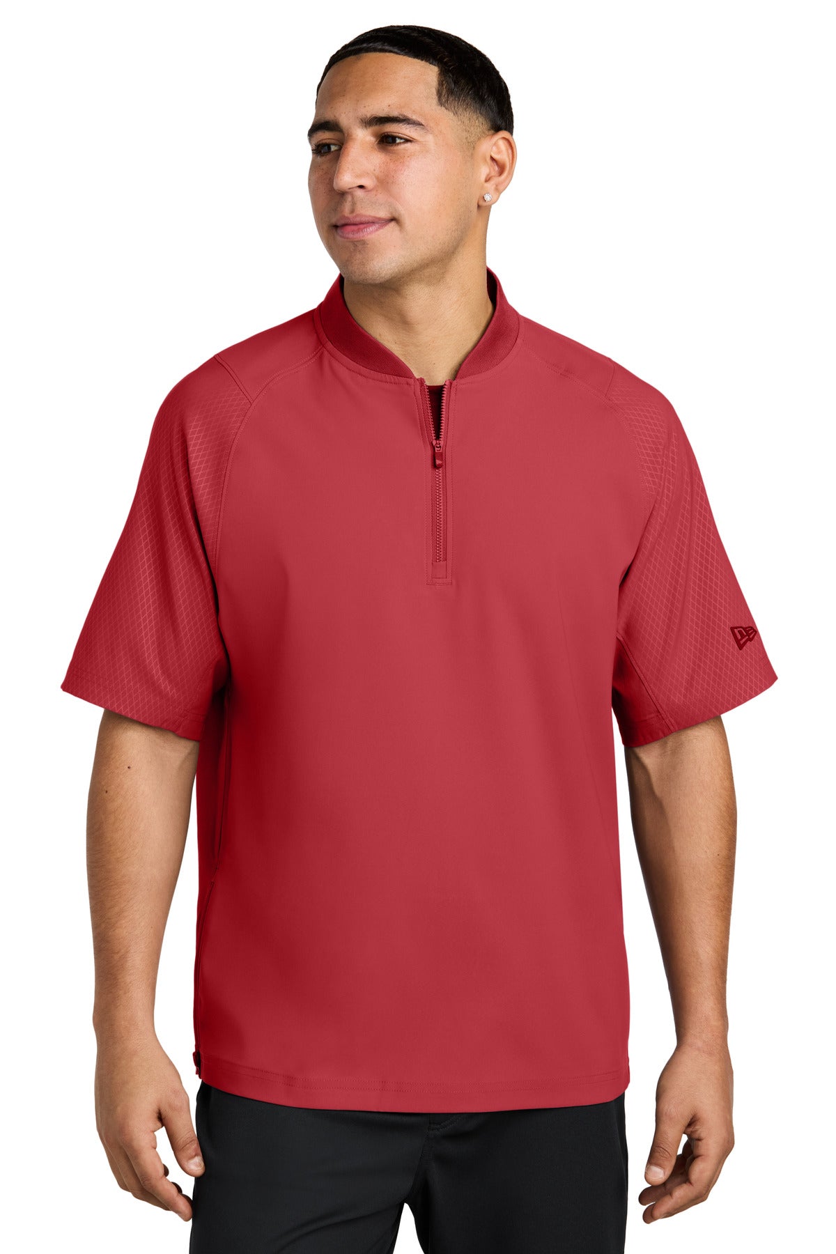 New Era ?? Cage Short Sleeve 1/4-Zip Jacket. NEA600