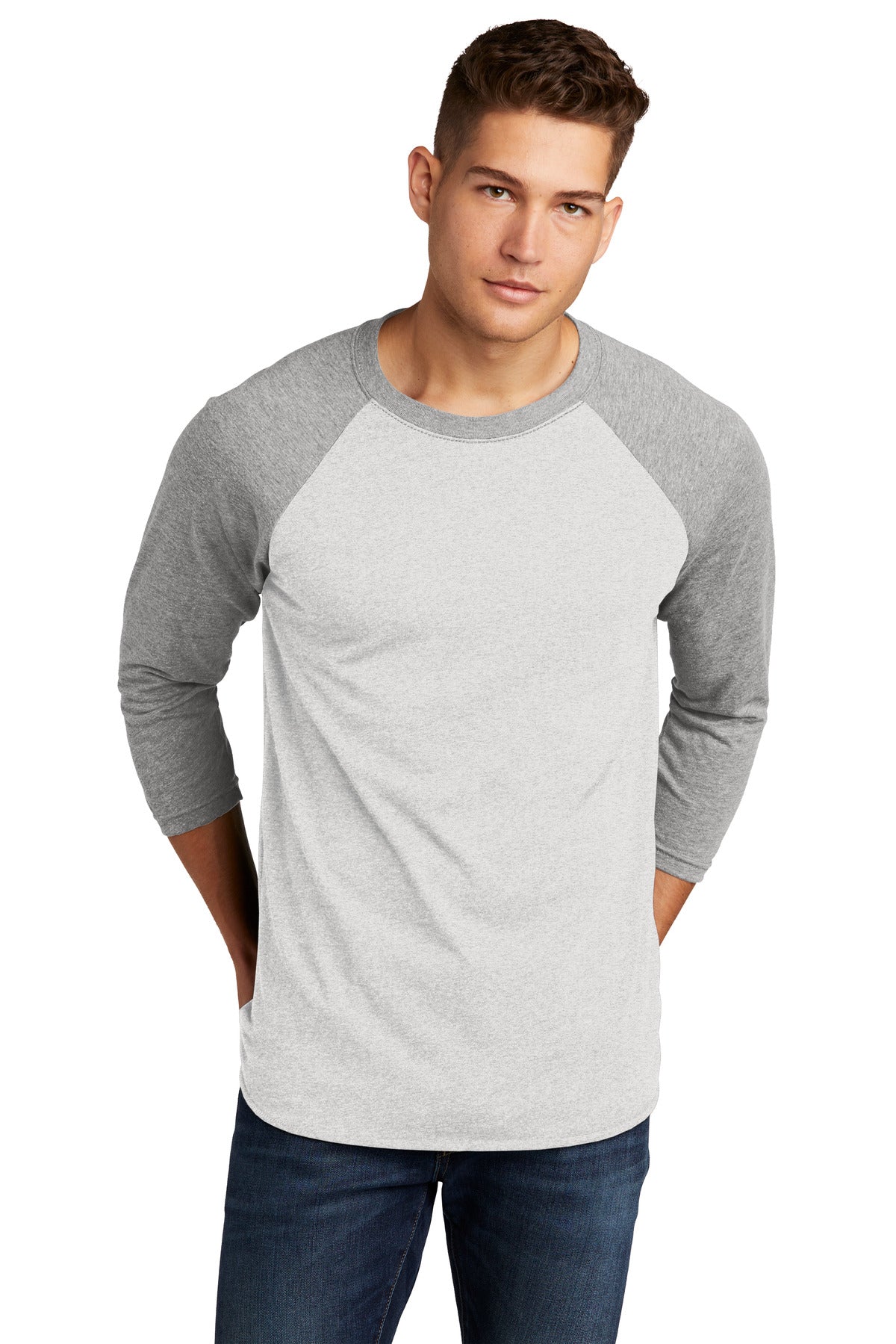 Next Level ApparelÂ®   Adult Tri-Blend 3/4-Sleeve Raglan Tee. NL6051