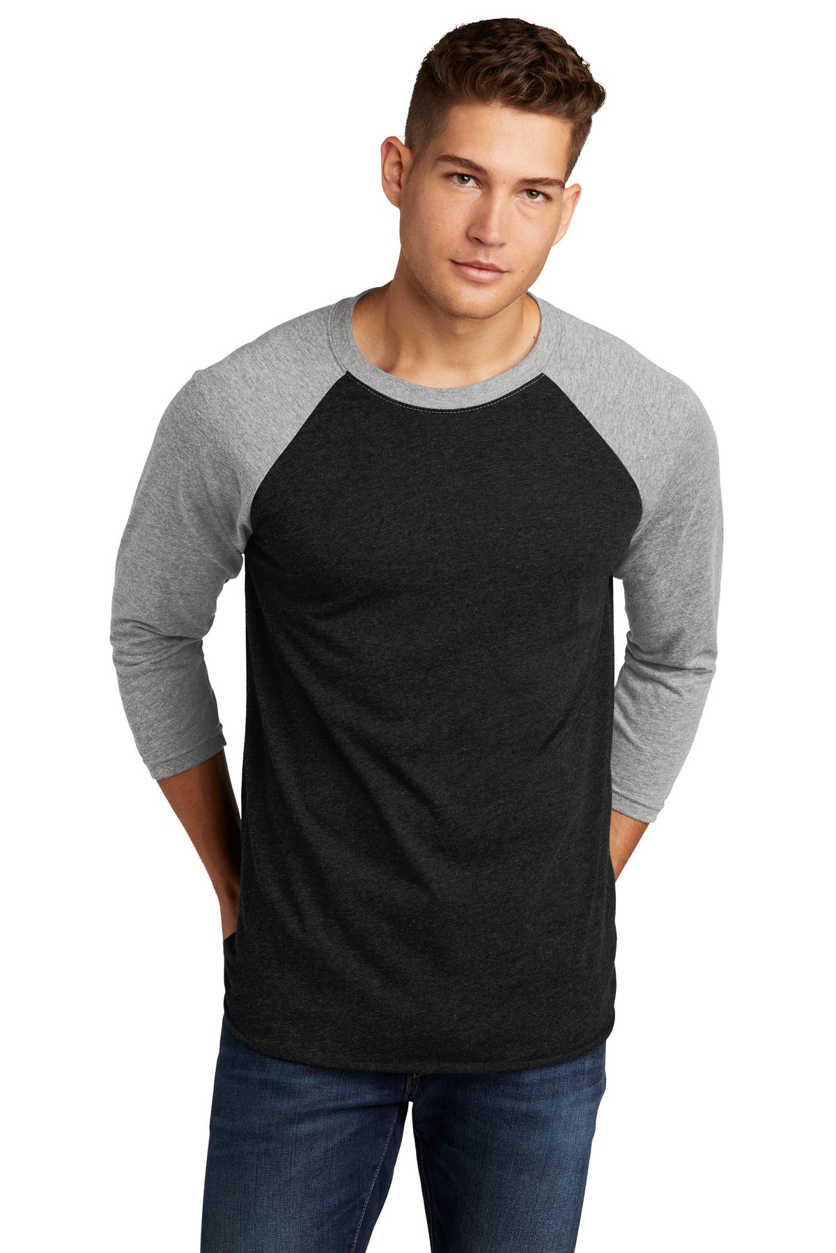 Next Level ApparelÂ®   Adult Tri-Blend 3/4-Sleeve Raglan Tee. NL6051