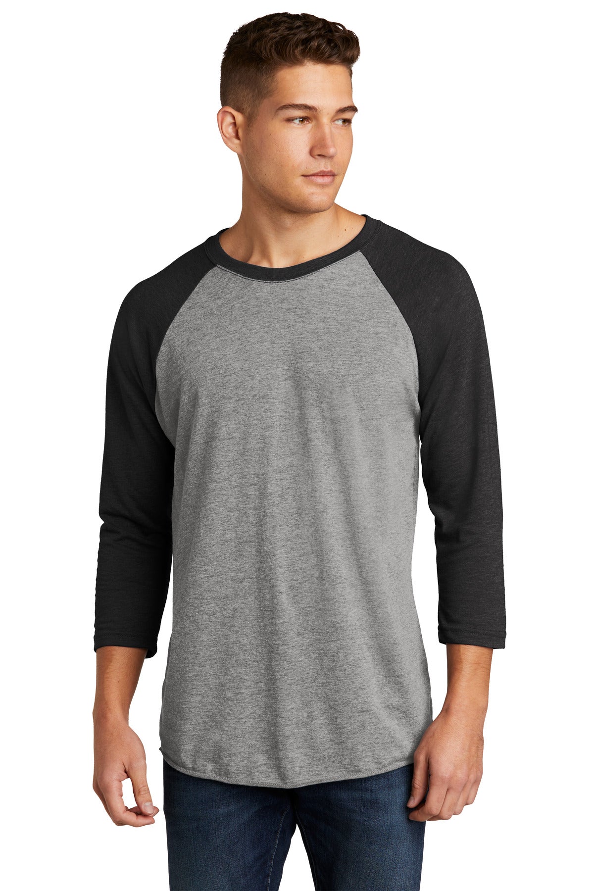 Next Level ApparelÂ®   Adult Tri-Blend 3/4-Sleeve Raglan Tee. NL6051