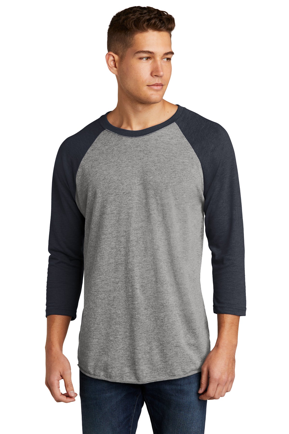 Next Level ApparelÂ®   Adult Tri-Blend 3/4-Sleeve Raglan Tee. NL6051