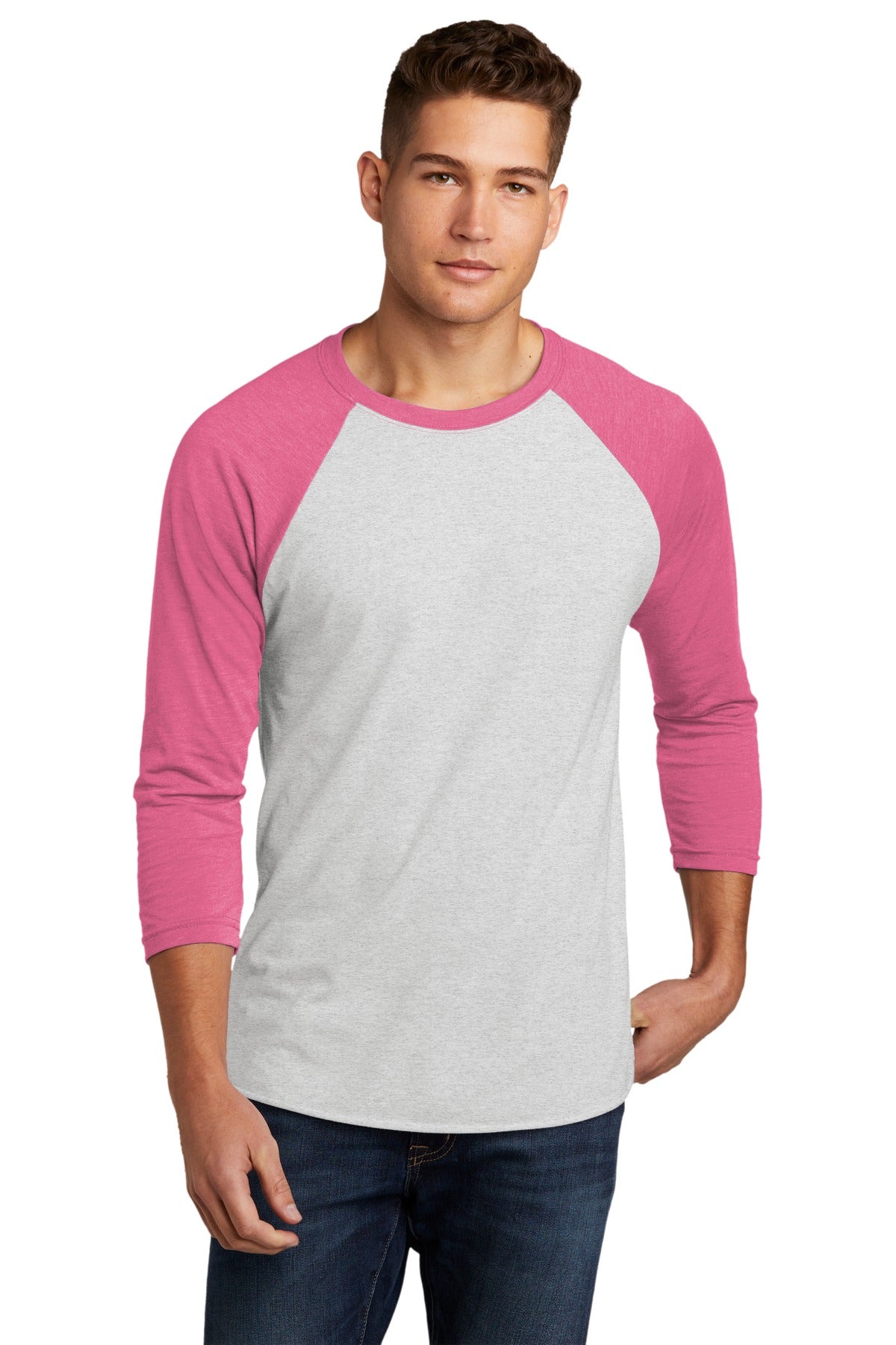 Next Level ApparelÂ®   Adult Tri-Blend 3/4-Sleeve Raglan Tee. NL6051