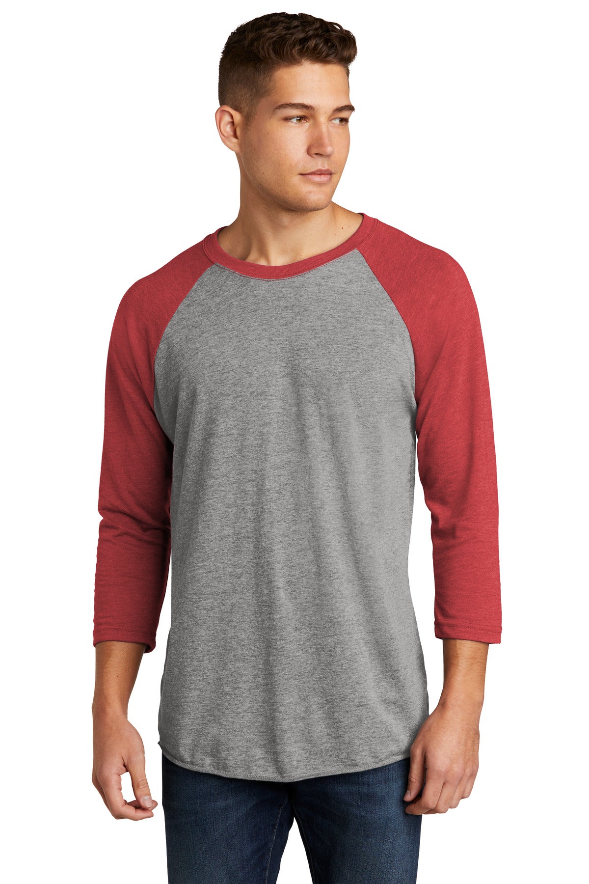 Next Level ApparelÂ®   Adult Tri-Blend 3/4-Sleeve Raglan Tee. NL6051