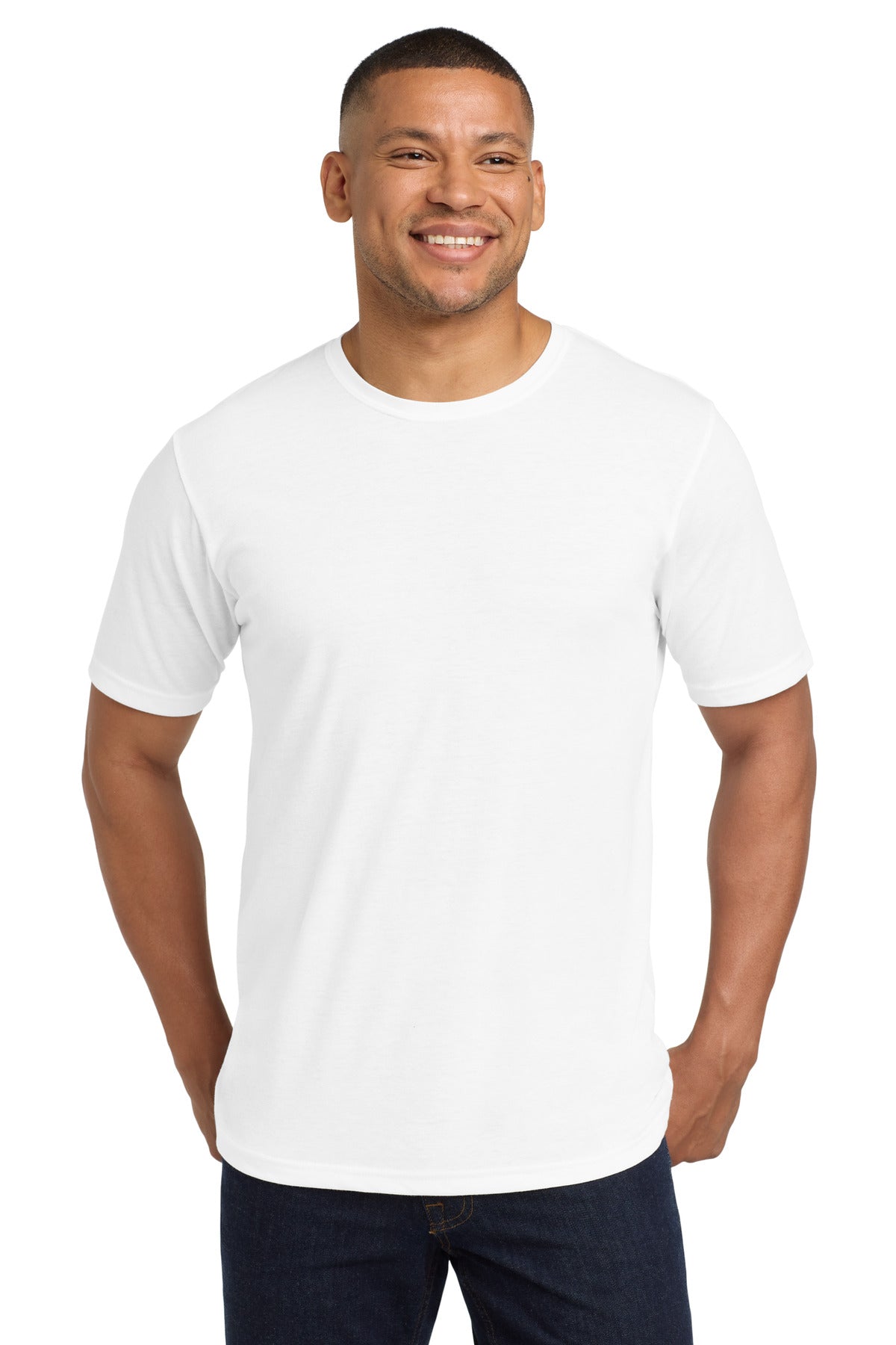 Next Level ApparelÂ®  Adult Poly/Cotton Tee. NL6200