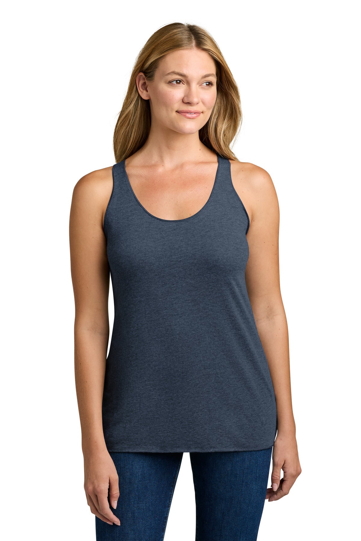 Next Level ApparelÂ®  Women's Tri-Blend Racerback Tank. NL6733