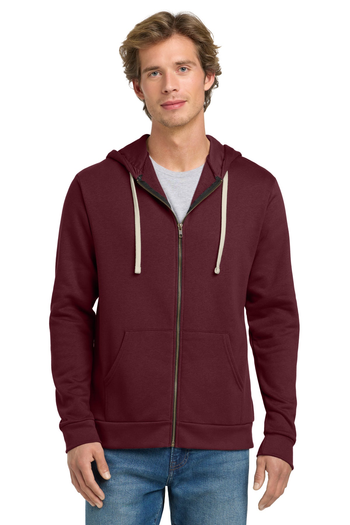 Next Level Apparel?? Adult Santa Barbara Zip Hoodie. NL9602