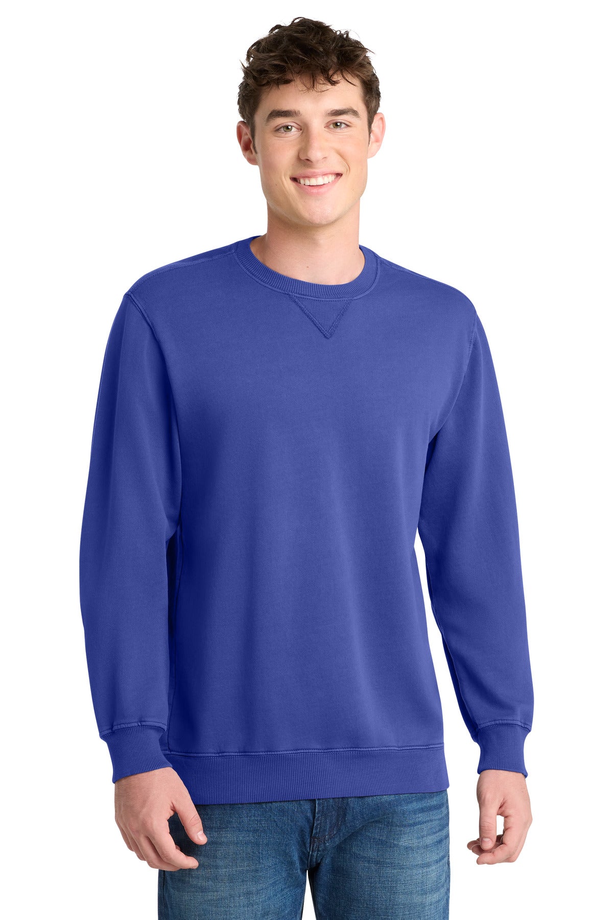 Port & Coƒ?› Beach Wash?? Garment-Dyed Crewneck Sweatshirt PC098