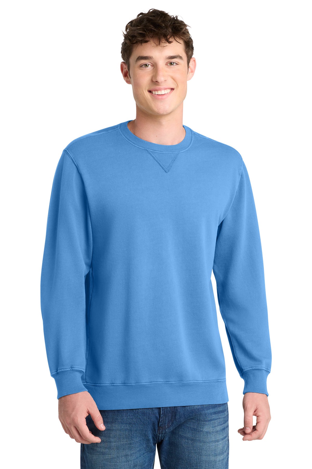 Port & Coƒ?› Beach Wash?? Garment-Dyed Crewneck Sweatshirt PC098