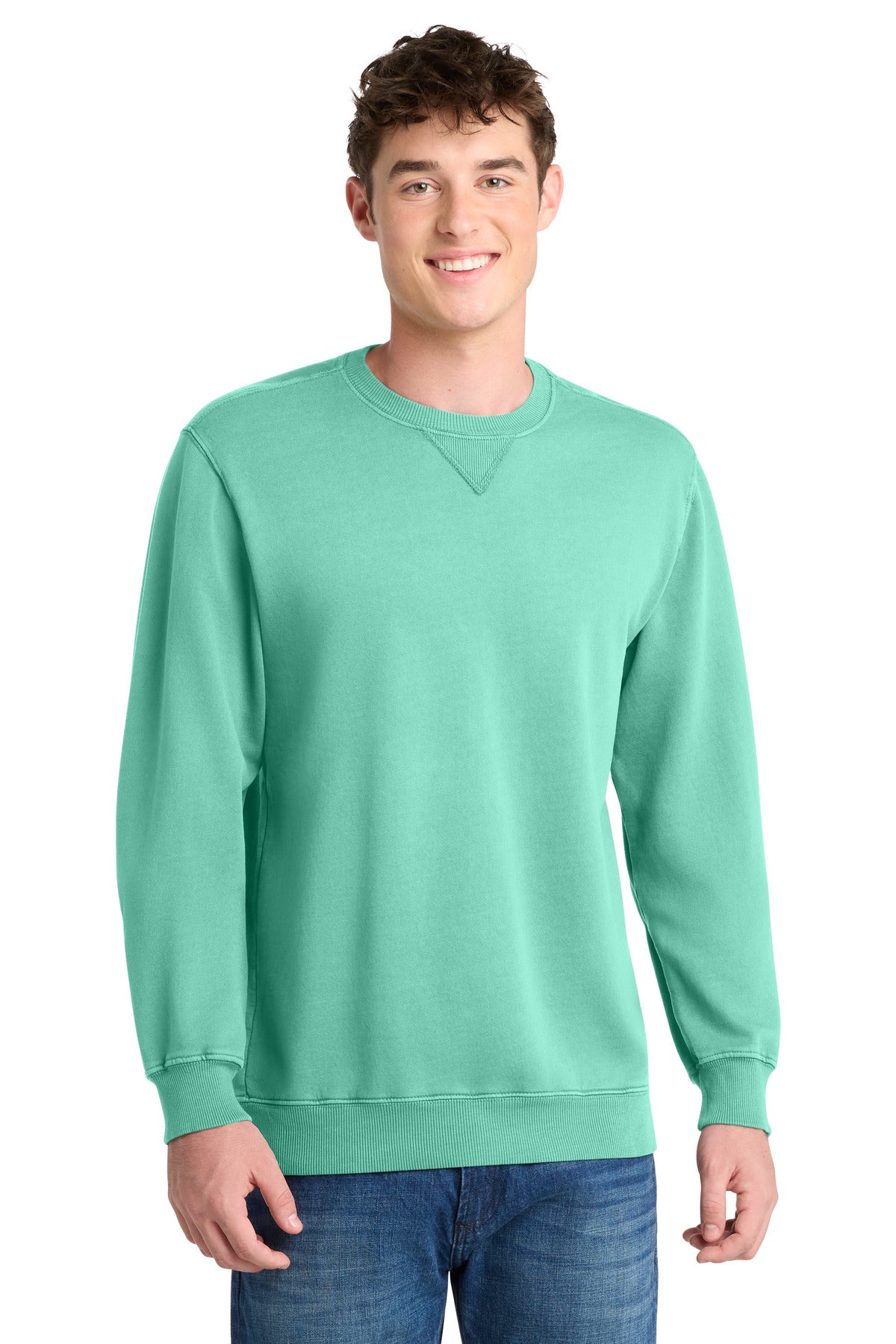 Port & Coâ„¢ Beach WashÂ® Garment-Dyed Crewneck Sweatshirt PC098