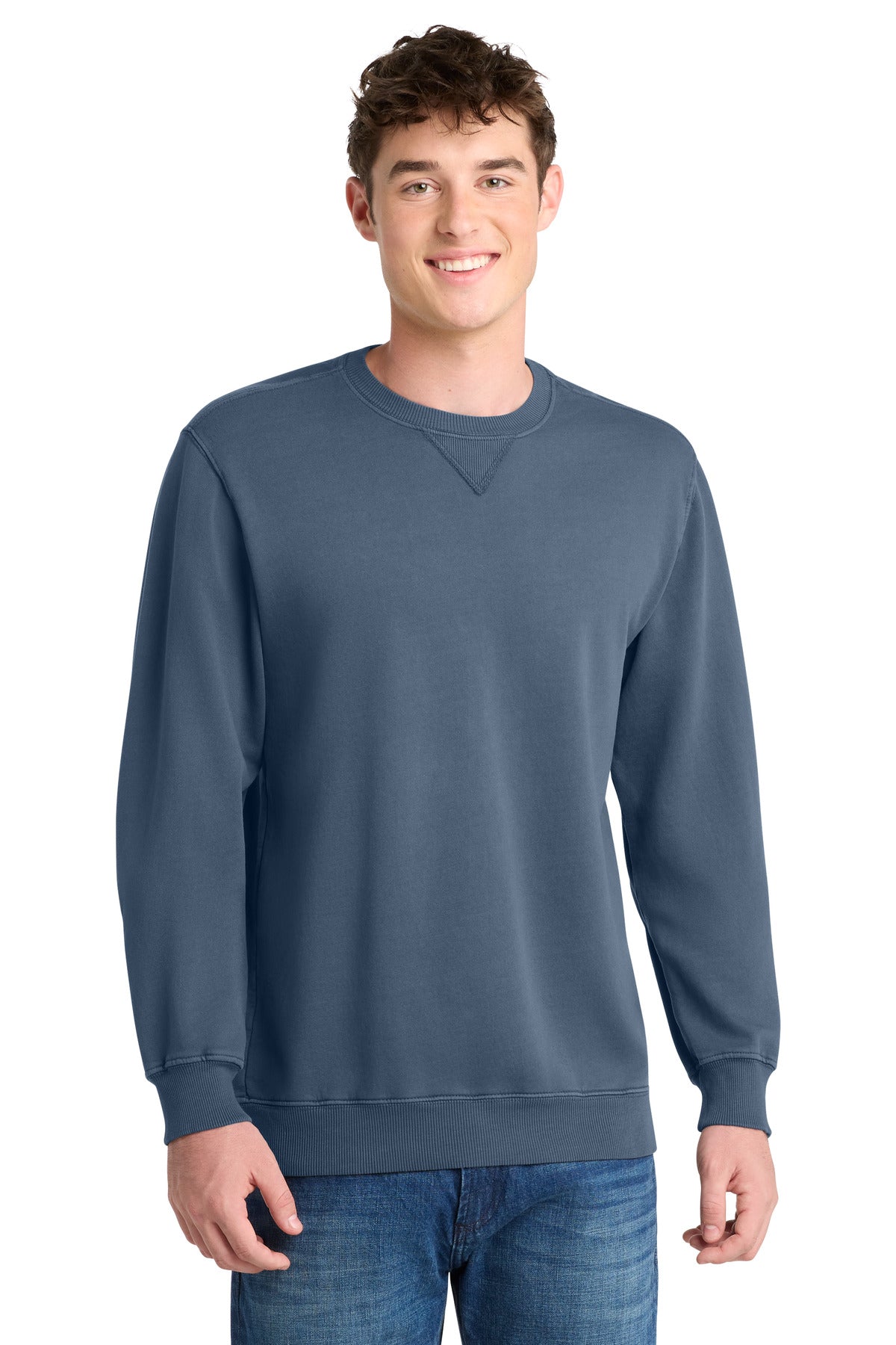 Port & Coƒ?› Beach Wash?? Garment-Dyed Crewneck Sweatshirt PC098