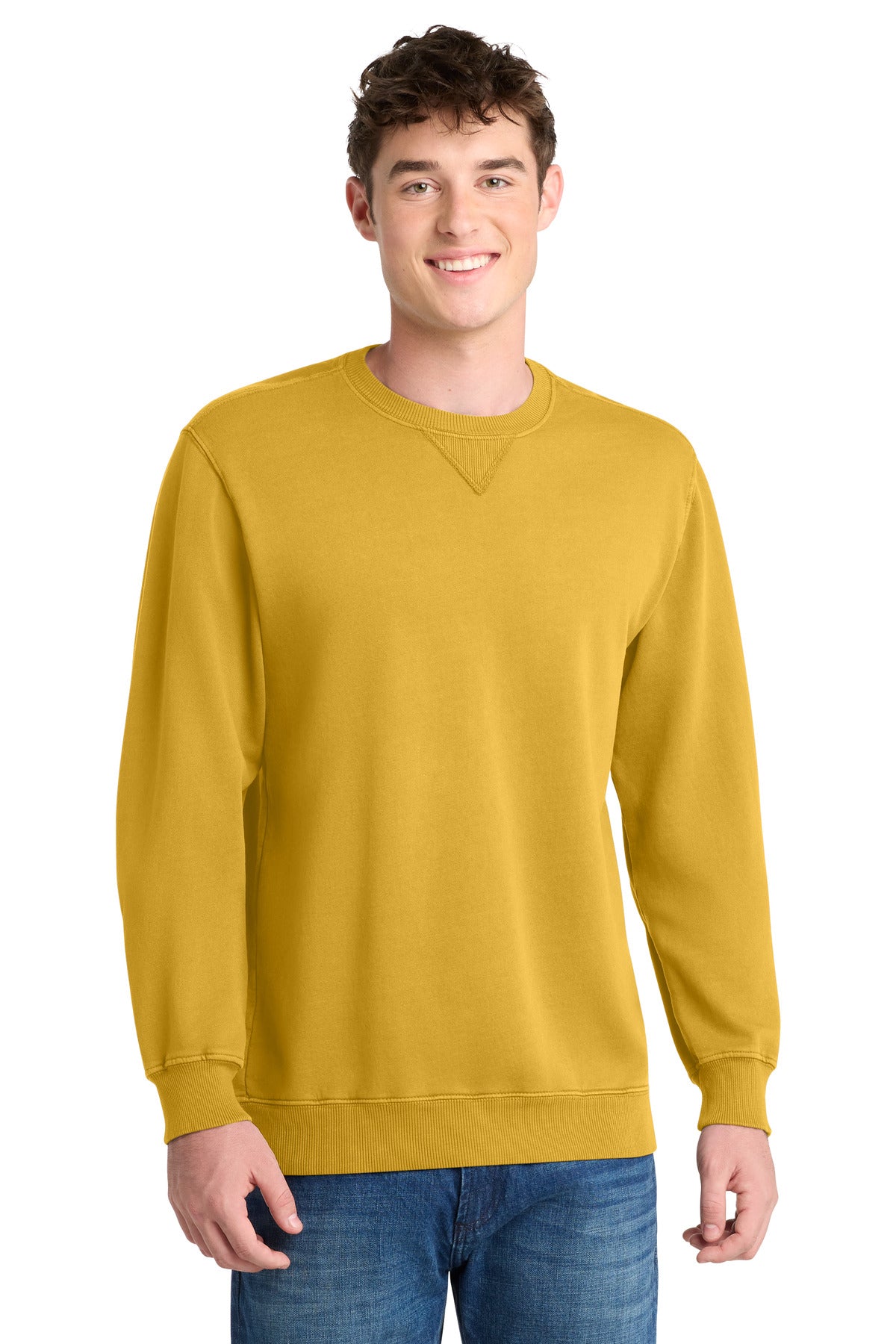 Port & Coâ„¢ Beach WashÂ® Garment-Dyed Crewneck Sweatshirt PC098