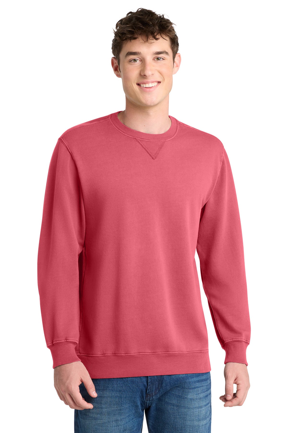Port & Coƒ?› Beach Wash?? Garment-Dyed Crewneck Sweatshirt PC098