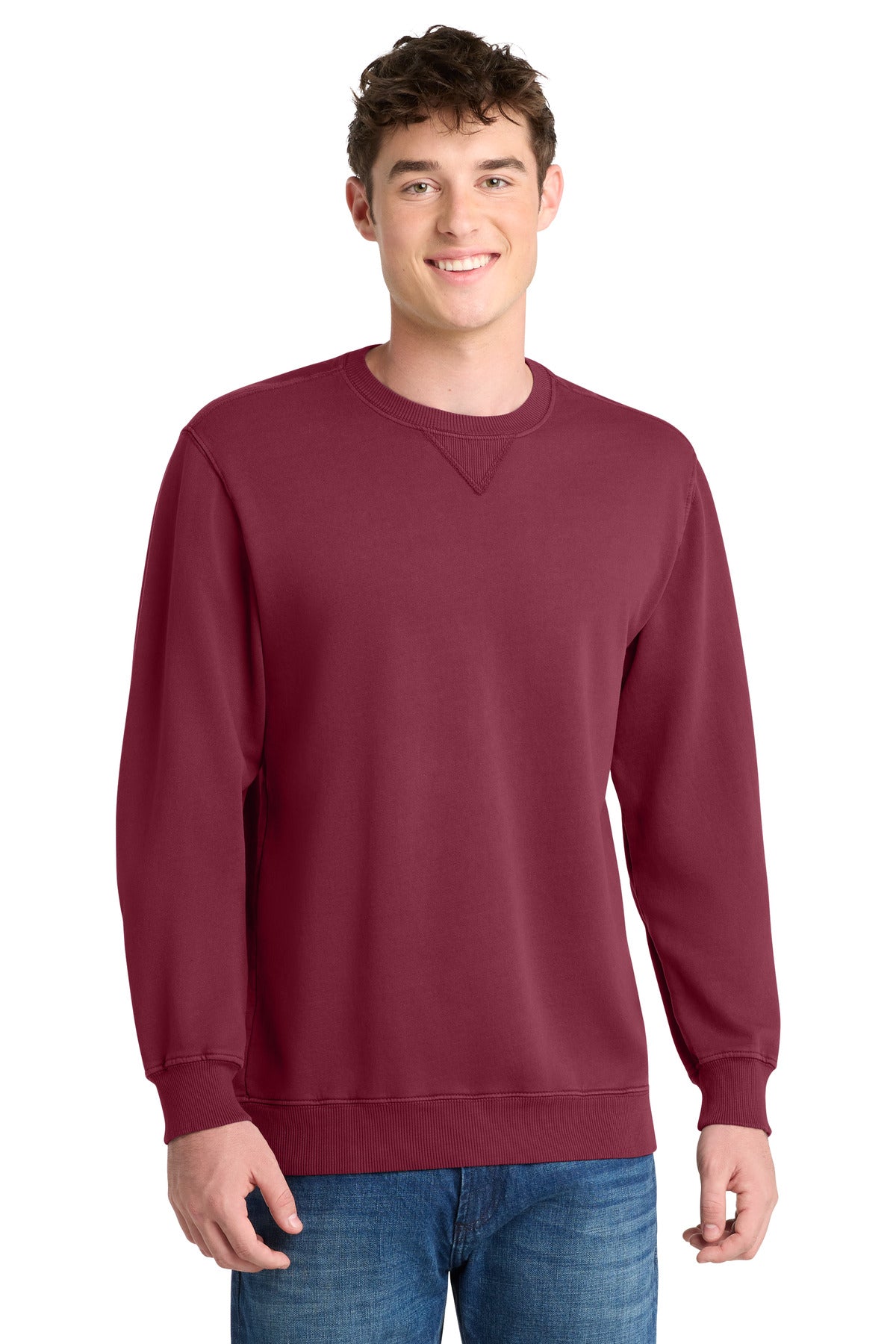 Port & Coƒ?› Beach Wash?? Garment-Dyed Crewneck Sweatshirt PC098