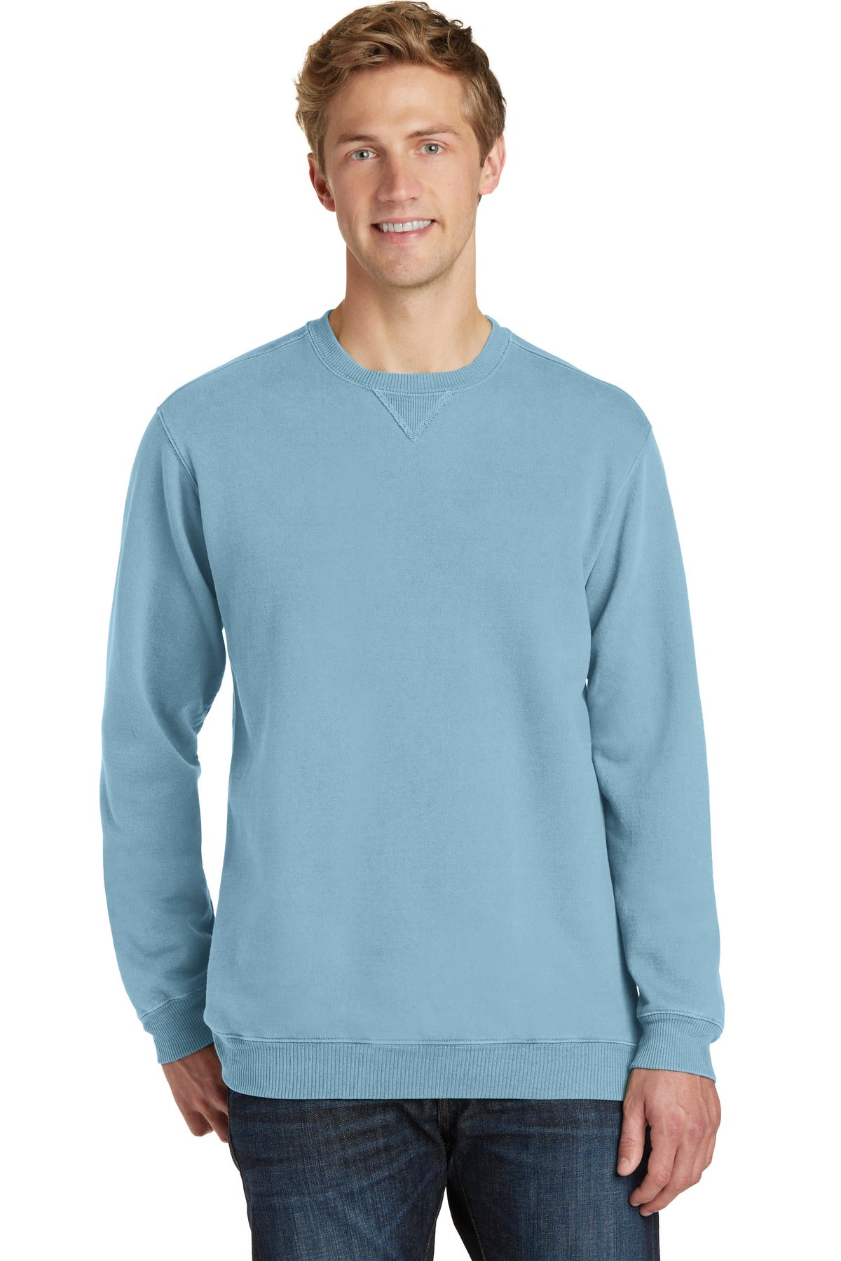 Port & Coâ„¢ Beach WashÂ® Garment-Dyed Crewneck Sweatshirt PC098