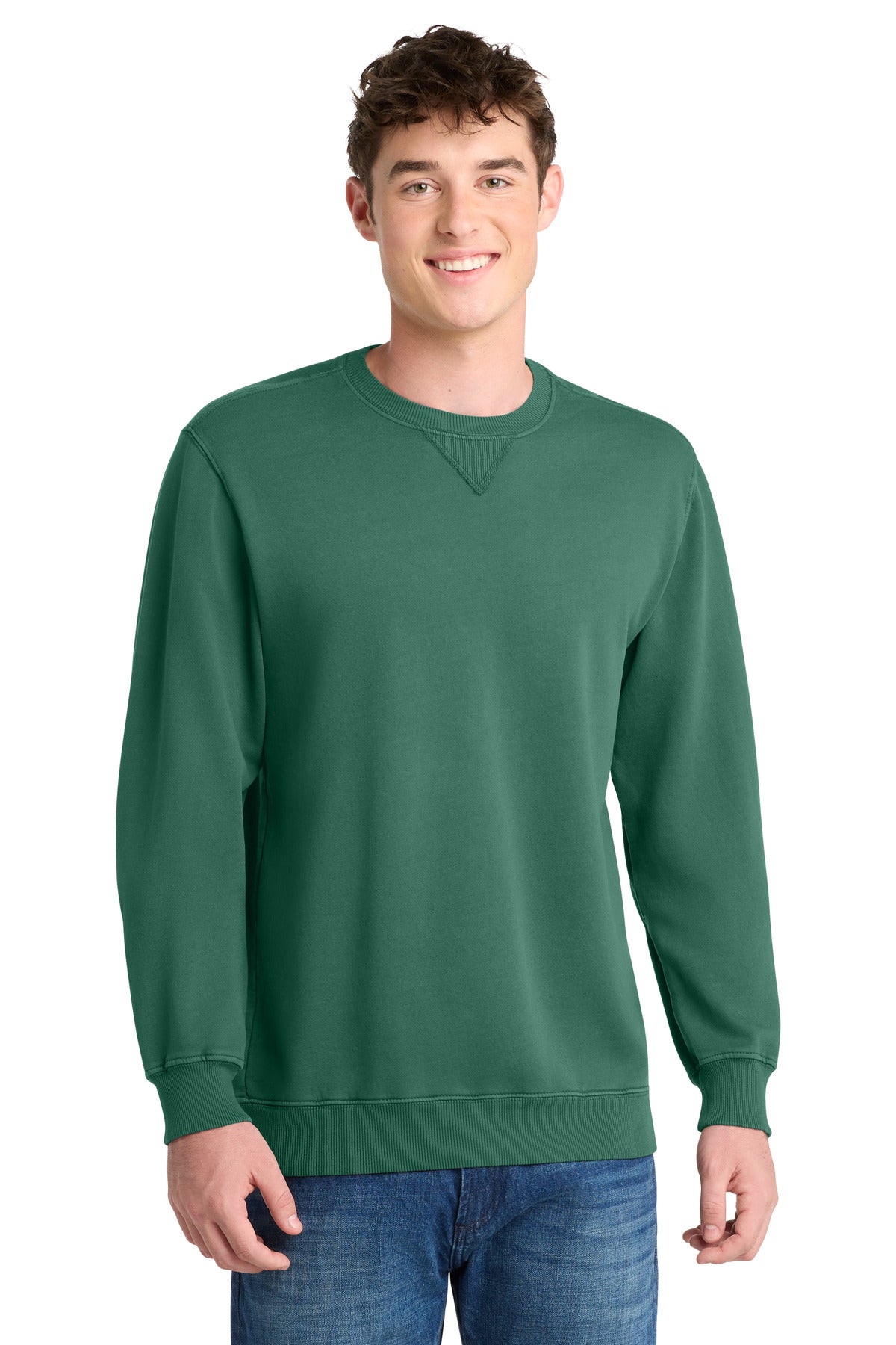 Port & Coâ„¢ Beach WashÂ® Garment-Dyed Crewneck Sweatshirt PC098