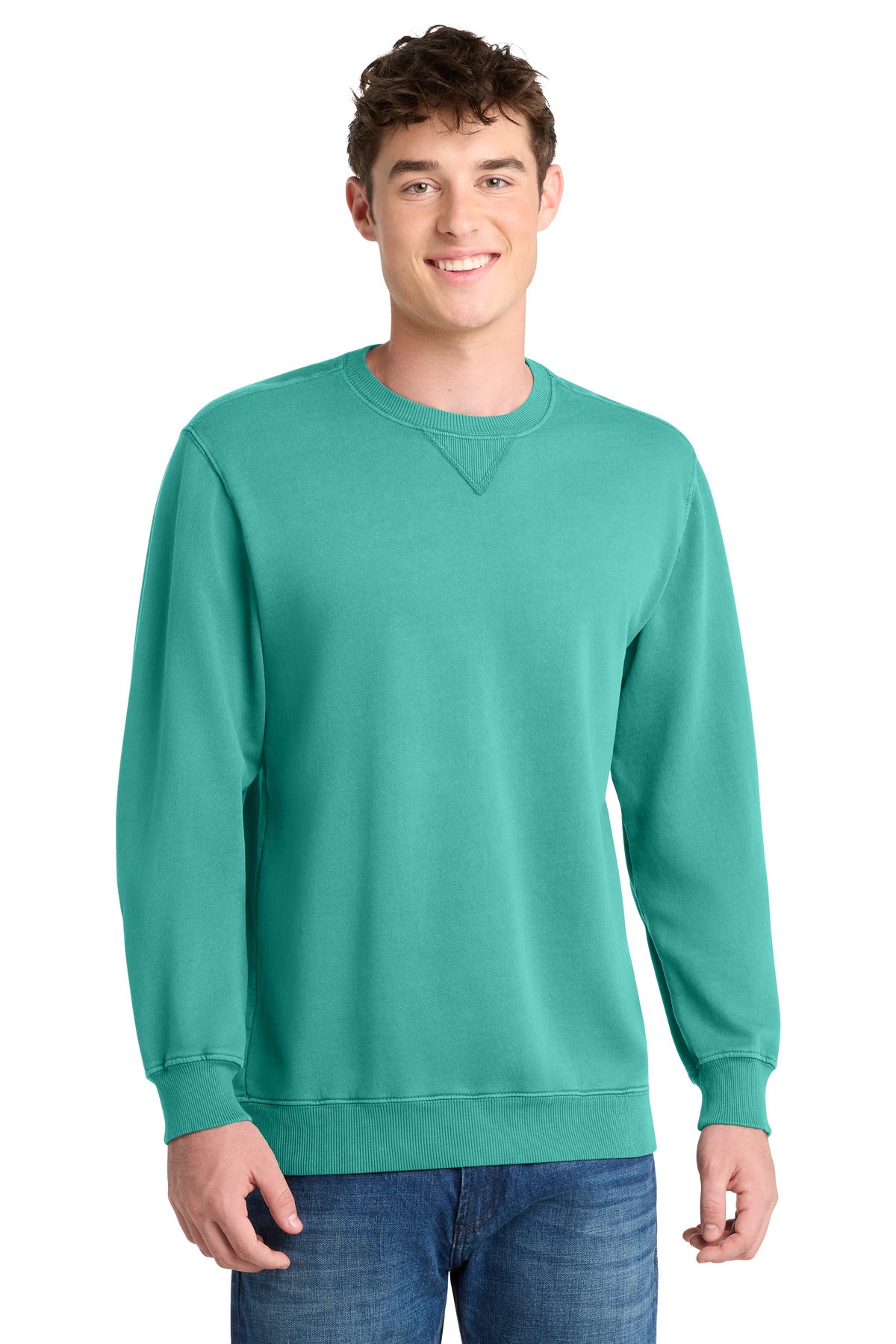 Port & Coâ„¢ Beach WashÂ® Garment-Dyed Crewneck Sweatshirt PC098