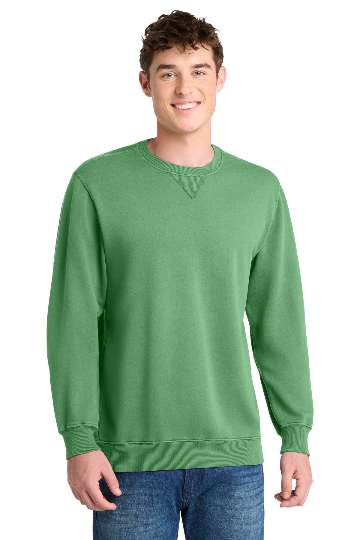 Port & Coƒ?› Beach Wash?? Garment-Dyed Crewneck Sweatshirt PC098
