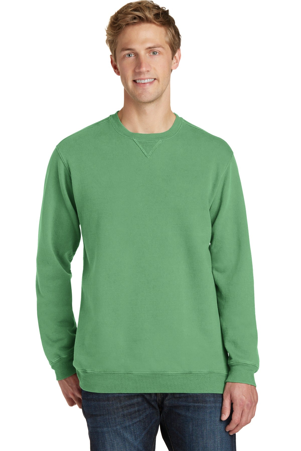 Port & Coâ„¢ Beach WashÂ® Garment-Dyed Crewneck Sweatshirt PC098