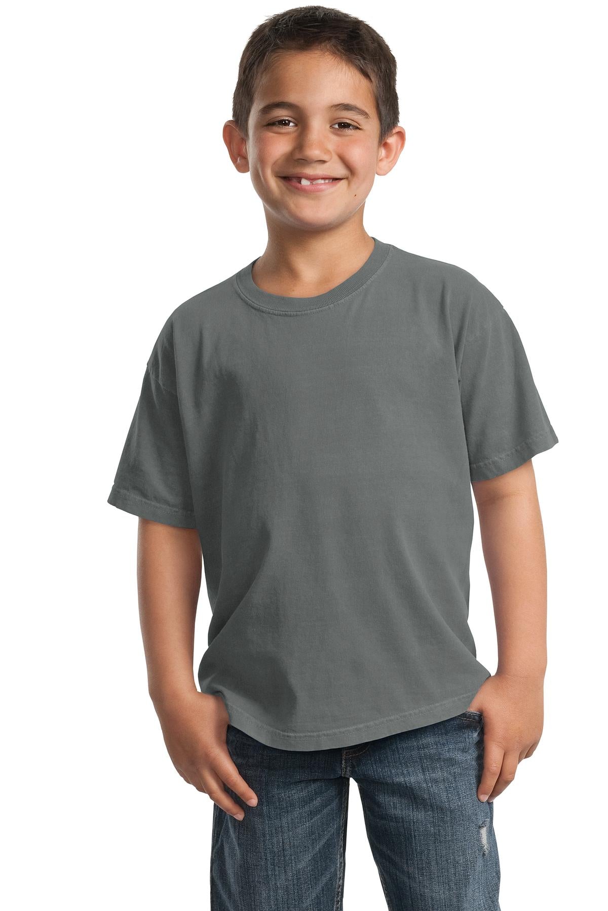 Port & Coâ„¢ Youth Beach WashÂ® Garment-Dyed Tee. PC099Y