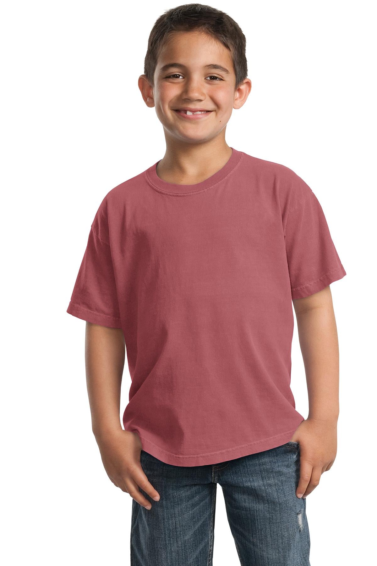 Port & Coâ„¢ Youth Beach WashÂ® Garment-Dyed Tee. PC099Y