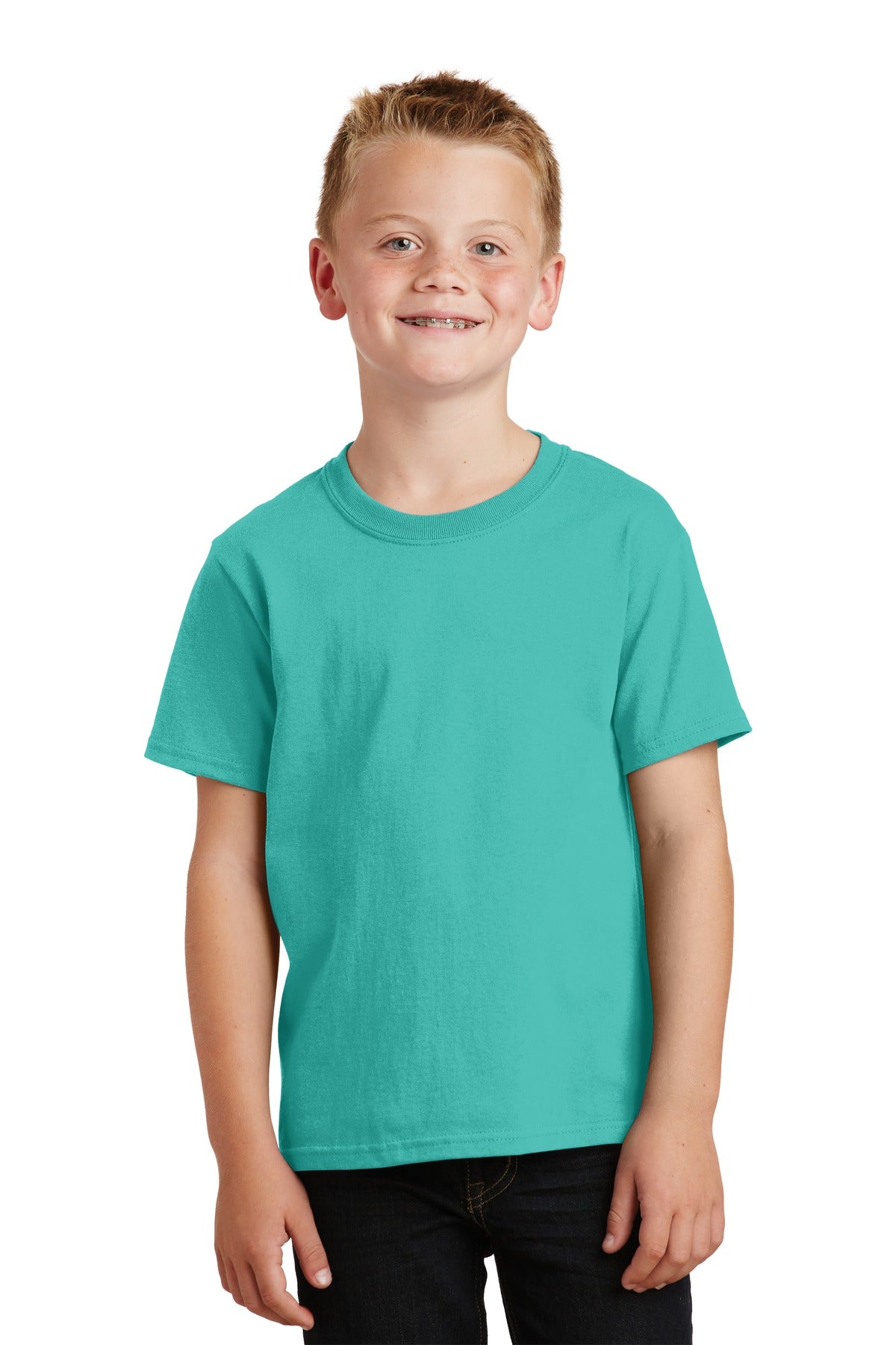 Port & Coâ„¢ Youth Beach WashÂ® Garment-Dyed Tee. PC099Y