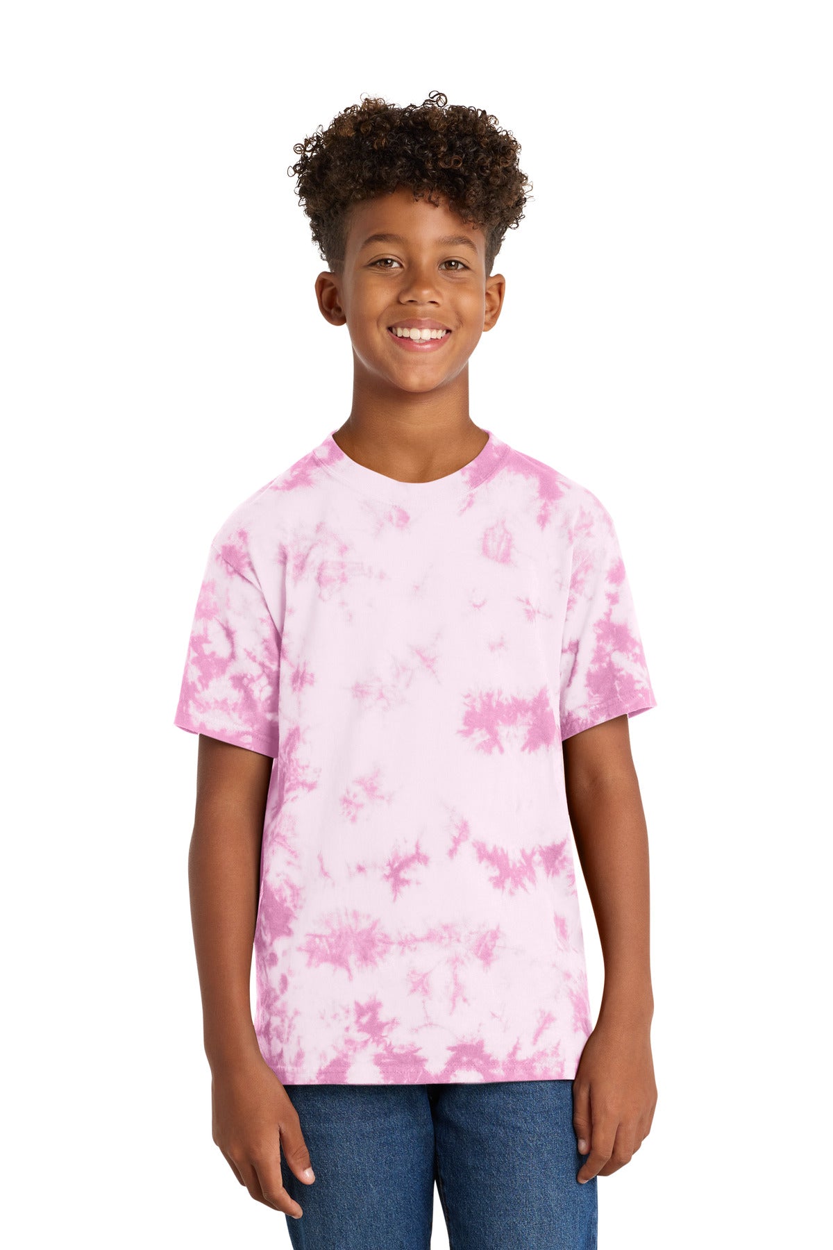 Port & Coƒ?› Youth Crystal Tie-Dye Tee PC145Y