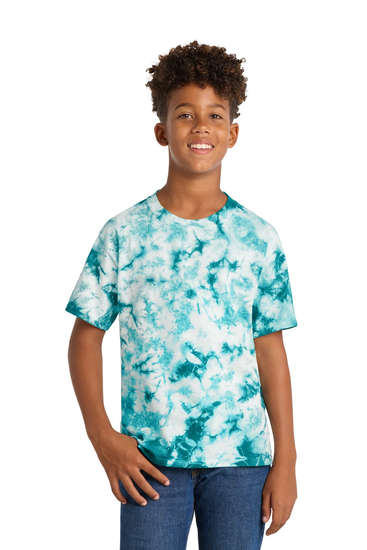 Port & Coƒ?› Youth Crystal Tie-Dye Tee PC145Y