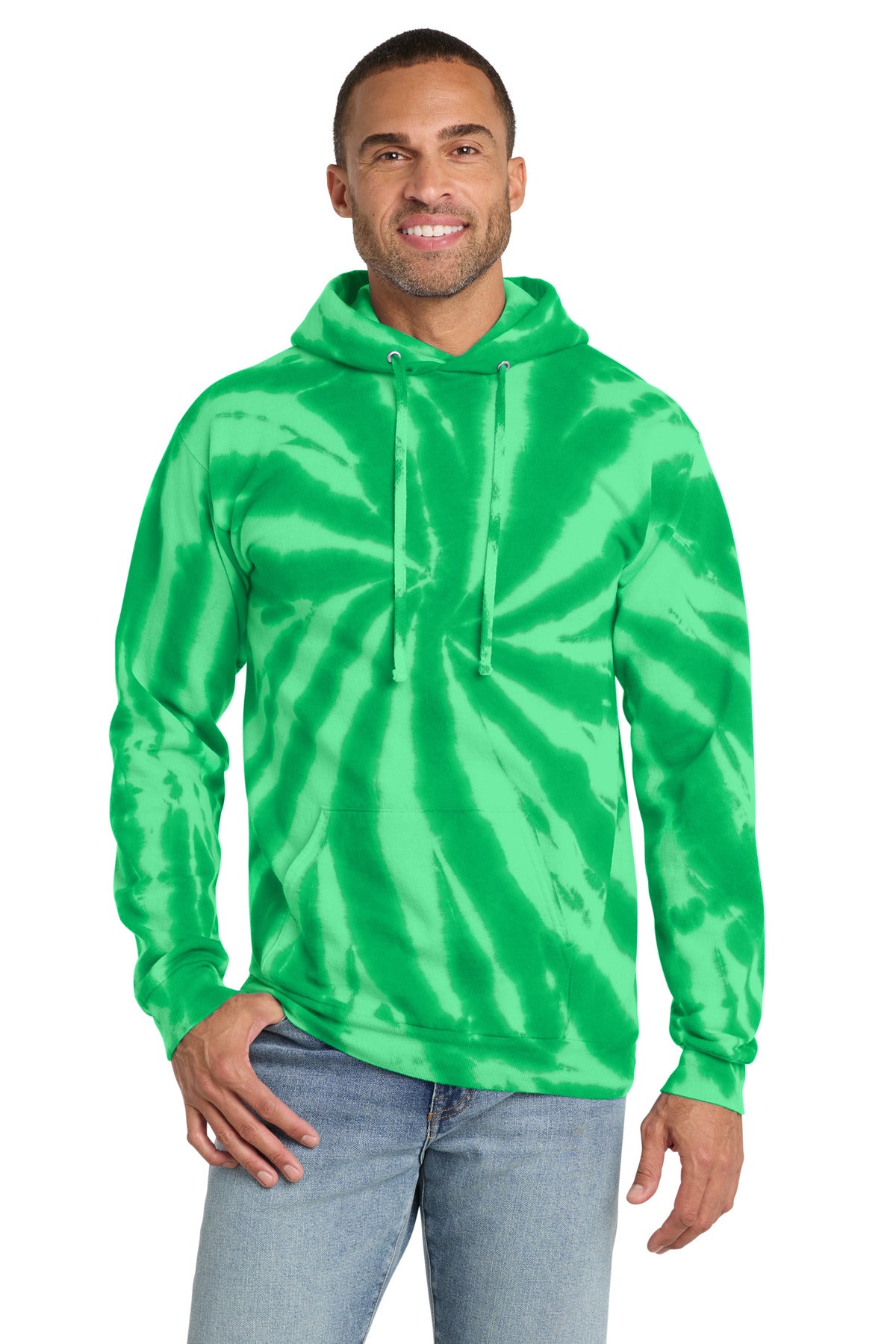 Port & Coƒ?› Tie-Dye Pullover Hooded Sweatshirt. PC146
