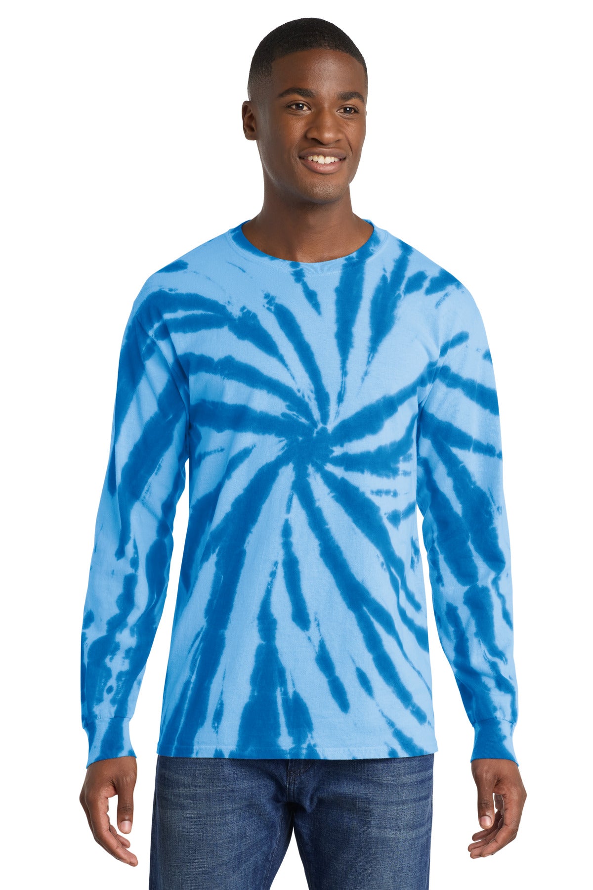 Port & Coâ„¢ Tie-Dye Long Sleeve Tee.  PC147LS