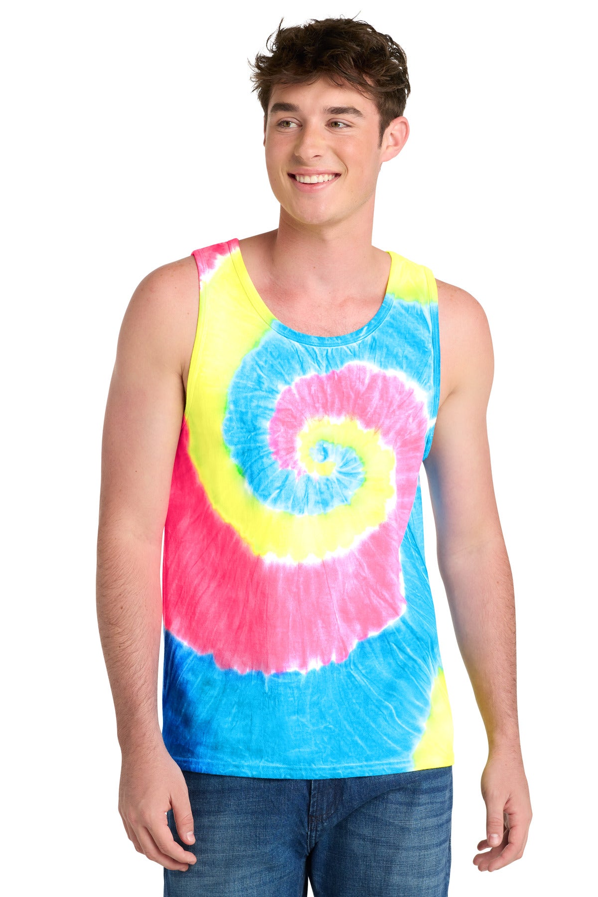 Port & Coƒ?› Tie-Dye Tank Top.  PC147TT