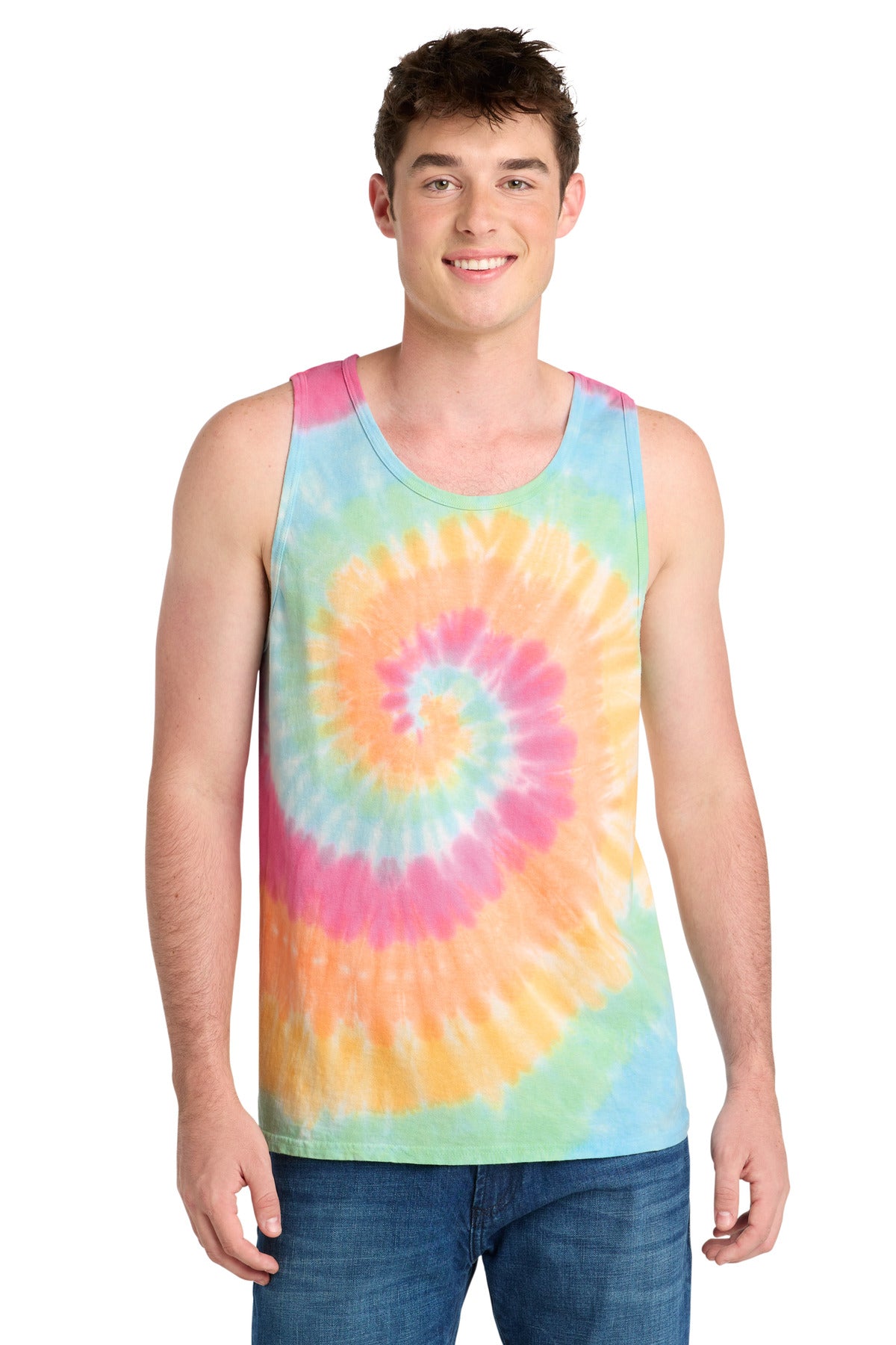 Port & Coƒ?› Tie-Dye Tank Top.  PC147TT
