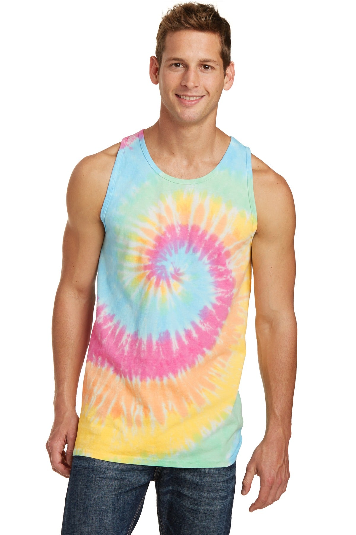Port & Coâ„¢ Tie-Dye Tank Top.  PC147TT