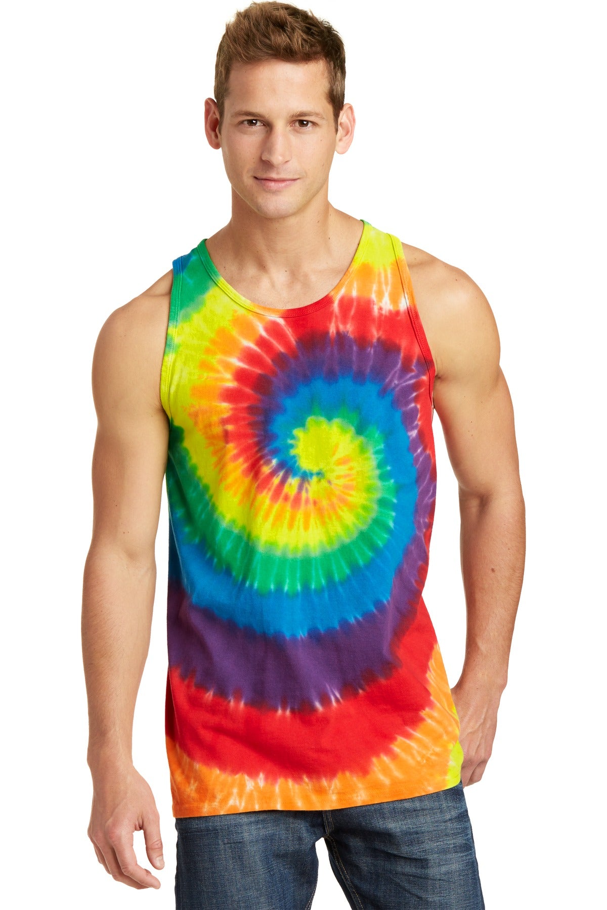 Port & Coâ„¢ Tie-Dye Tank Top.  PC147TT