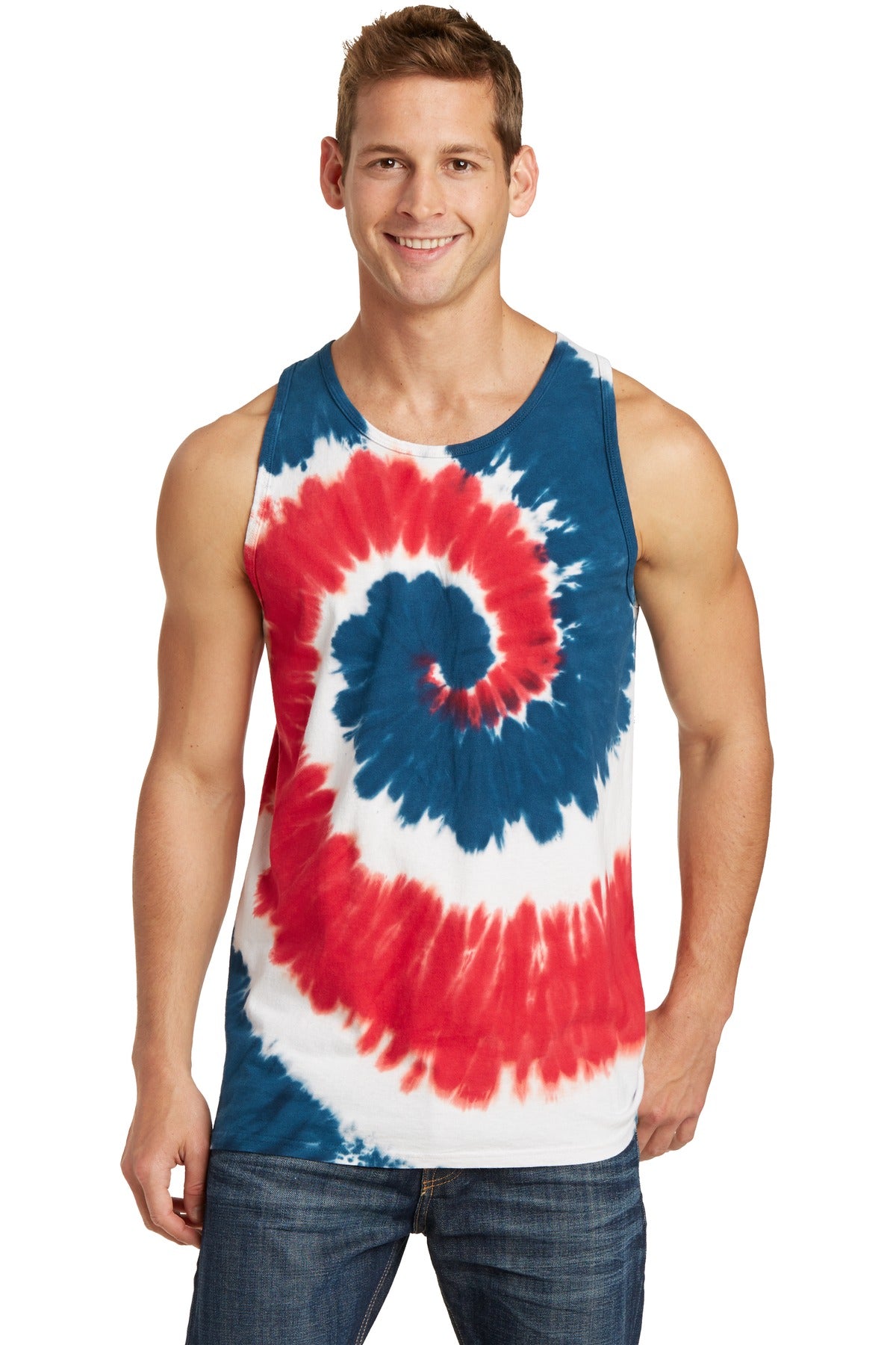 Port & Coâ„¢ Tie-Dye Tank Top.  PC147TT