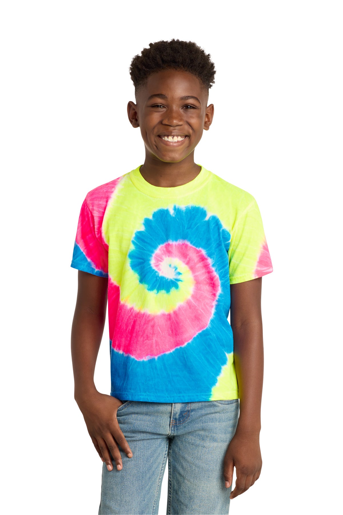 Port & Coƒ?› Youth Tie-Dye Tee. PC147Y