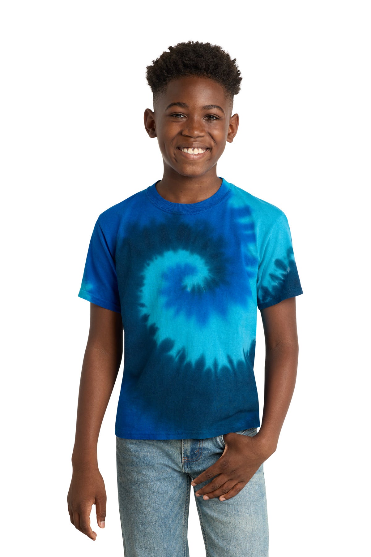 Port & Coâ„¢ Youth Tie-Dye Tee. PC147Y